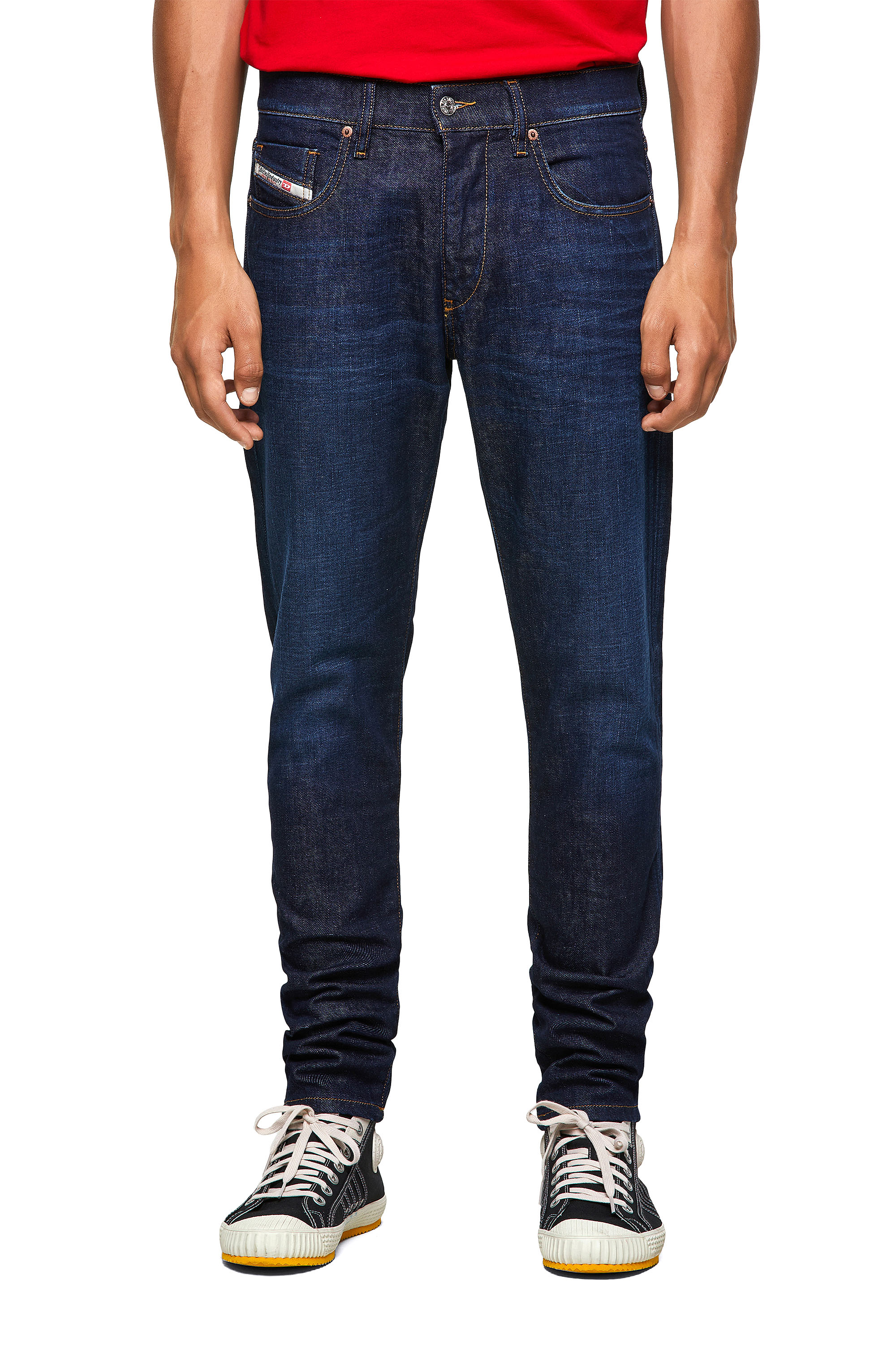 D-Strukt 09A12, Dark Blue Diesel - D-Strukt 09A12, Dark Blue - Jeans - Image 1