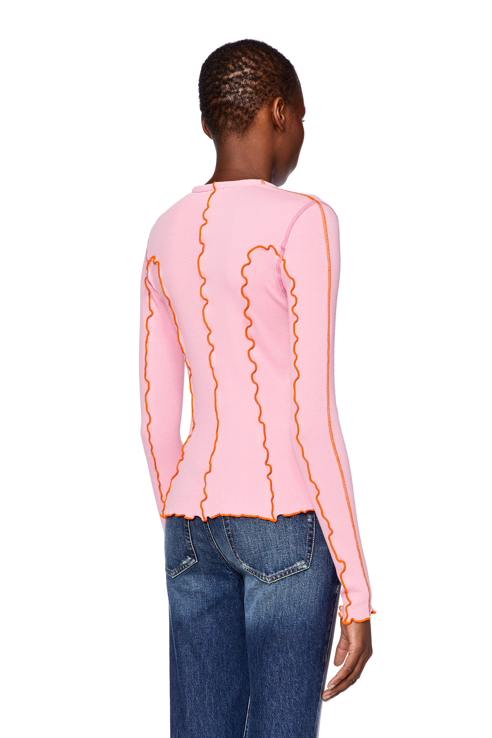 Diesel - T-RIBAS, Hot pink - Image 4