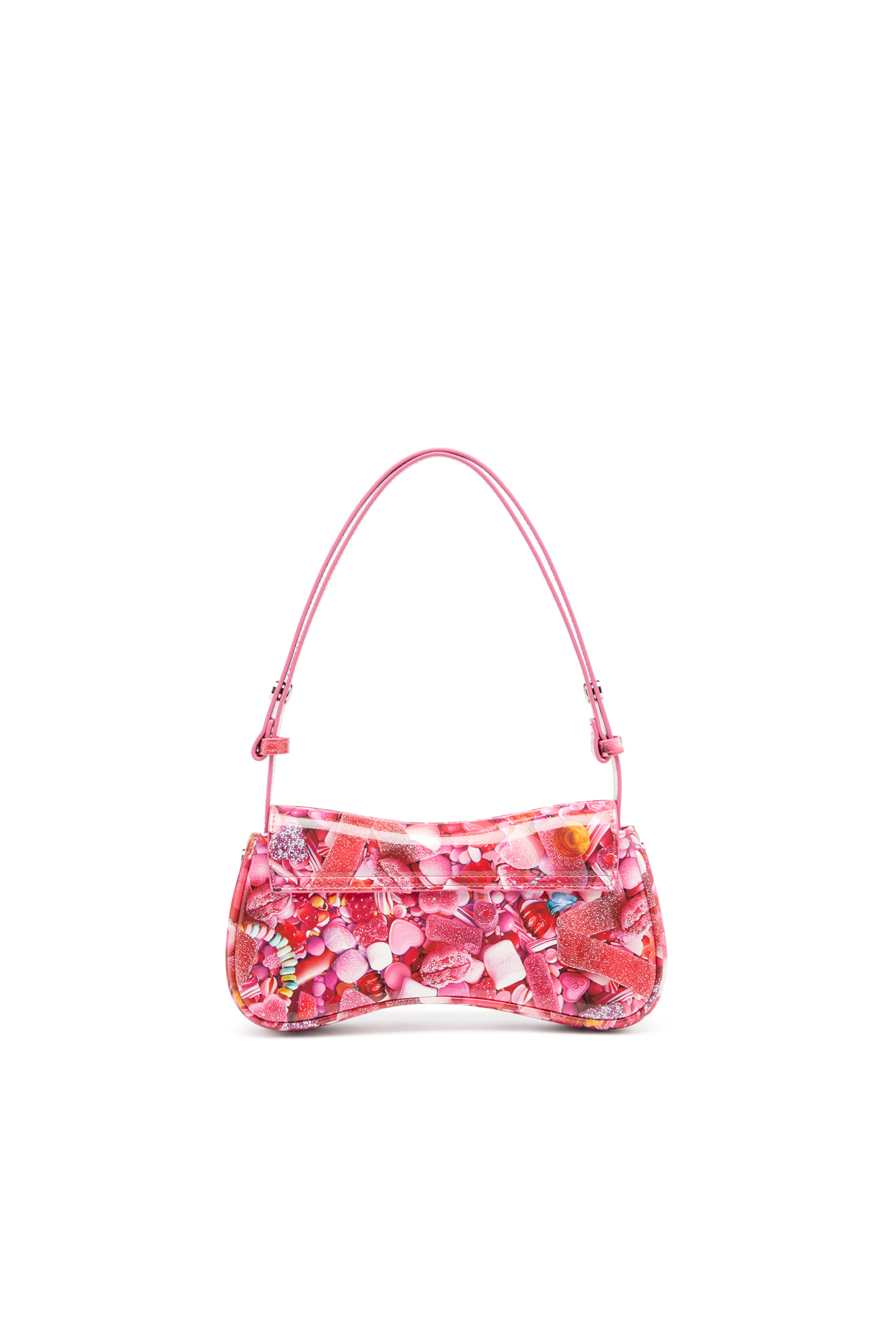 Diesel - PLAY CLUTCH, Woman's Play-Glossy clutch with print in Pink - 3