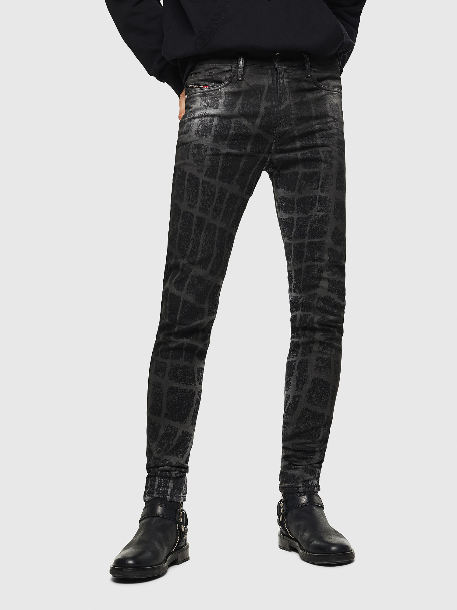 D-Reeft JoggJeans 0094M, Black/Dark grey Diesel - D-Reeft JoggJeans 0094M, Black/Dark grey - Jeans - Image 1
