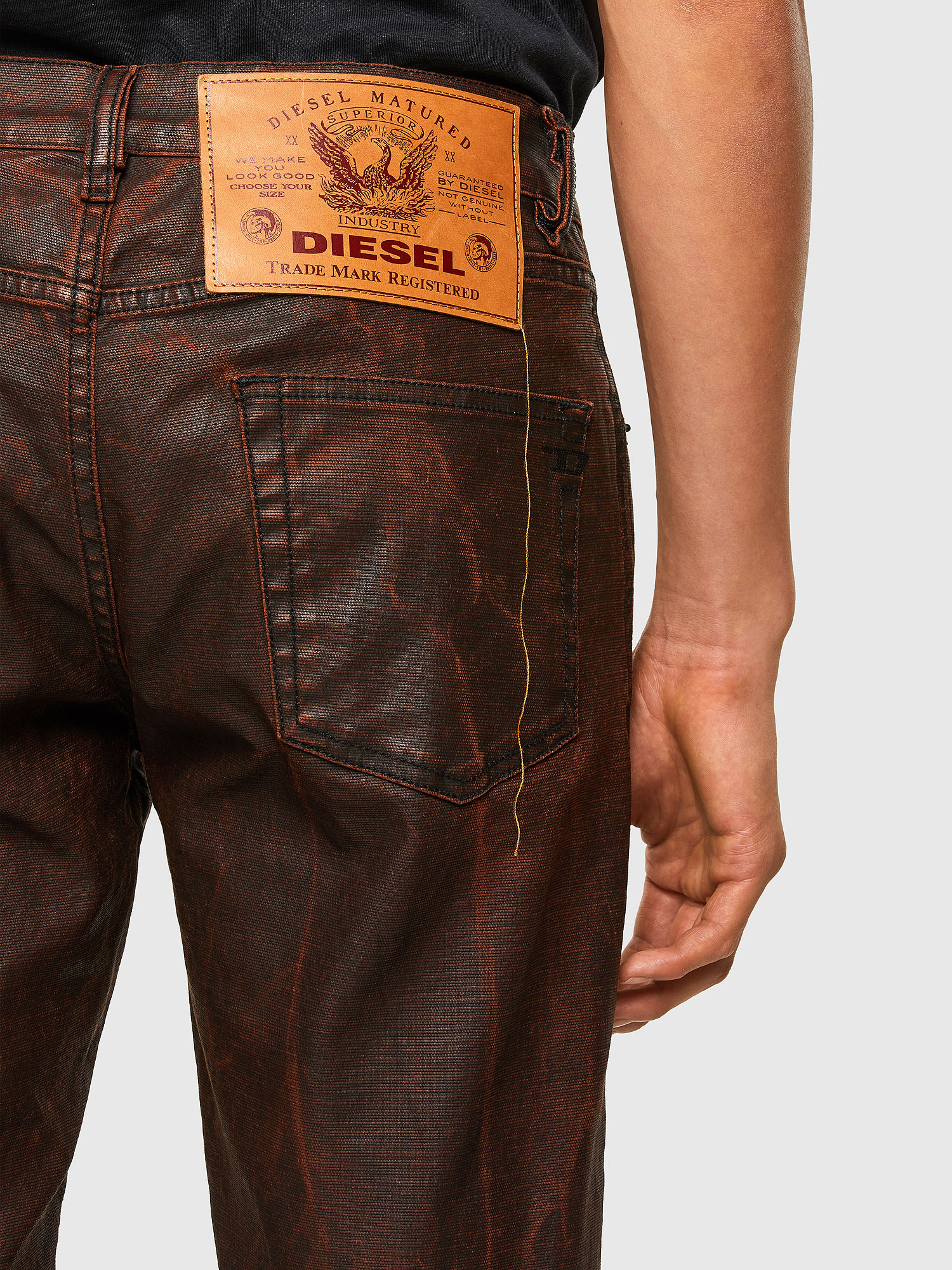 Diesel - 2019 D-STRUKT 009SE Slim Jeans, Red - Image 4