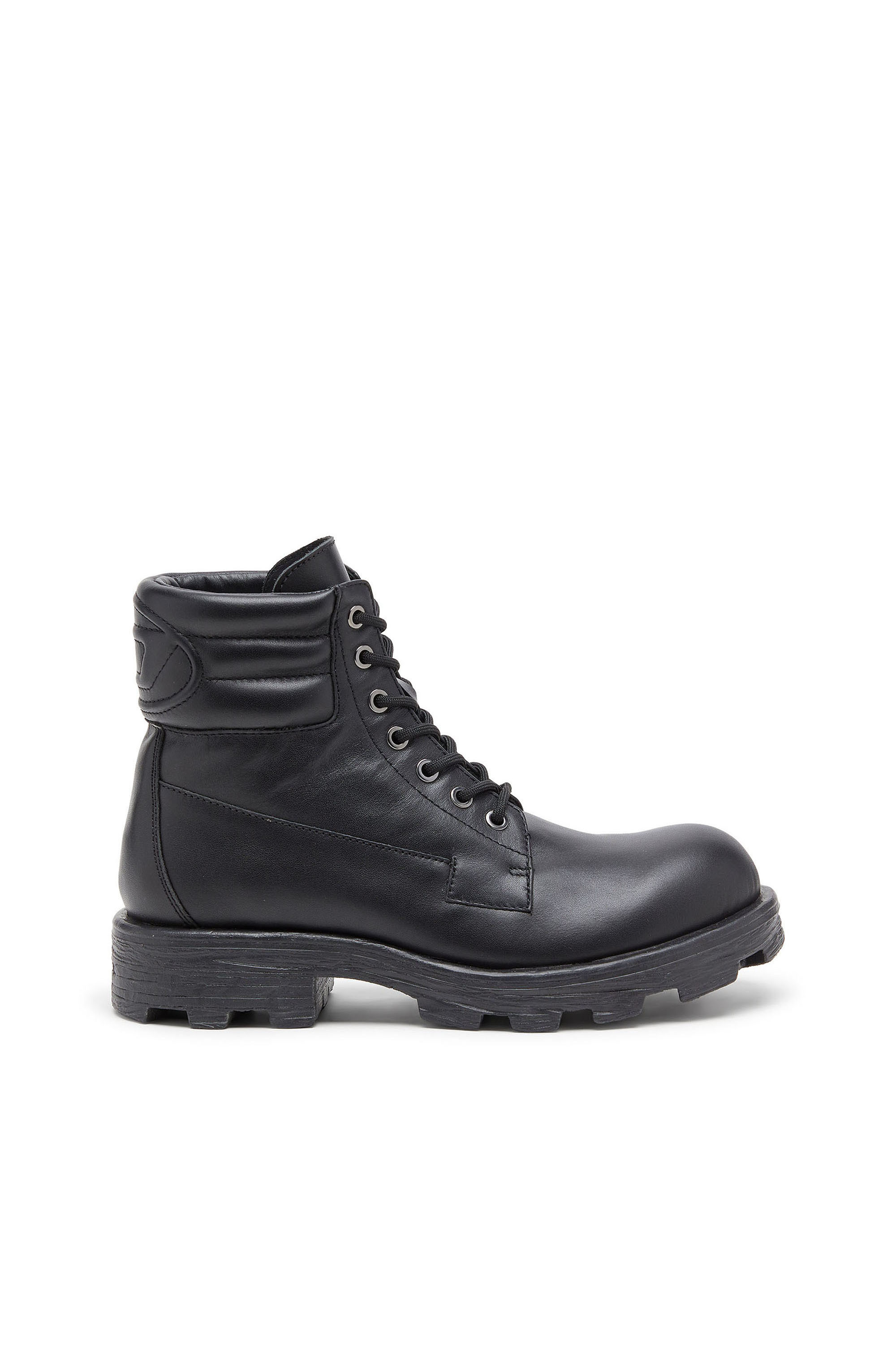 Diesel - D-HAMMER LACE UP, Man's D-Hammer - Combat boots in leather in Black - 1