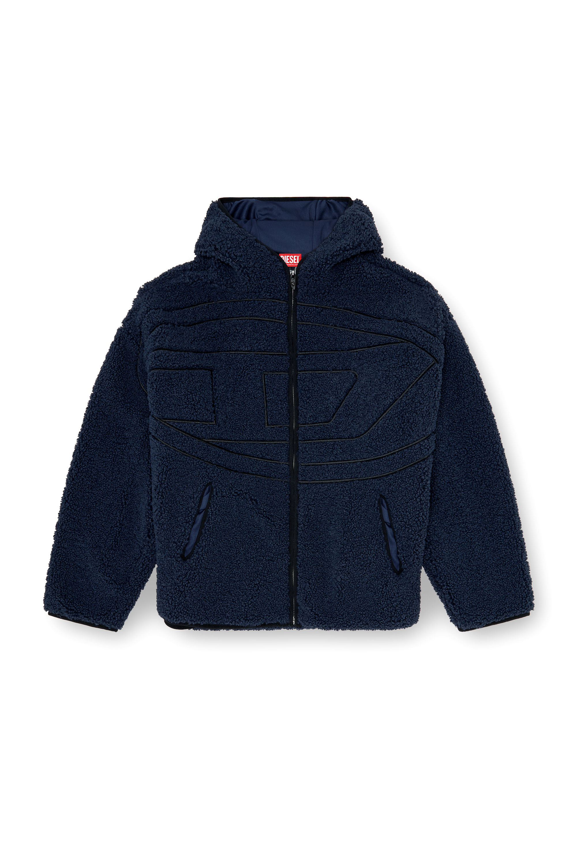 Diesel - S-ZAT, Man's Teddy hoodie sweatshirt in null - 3
