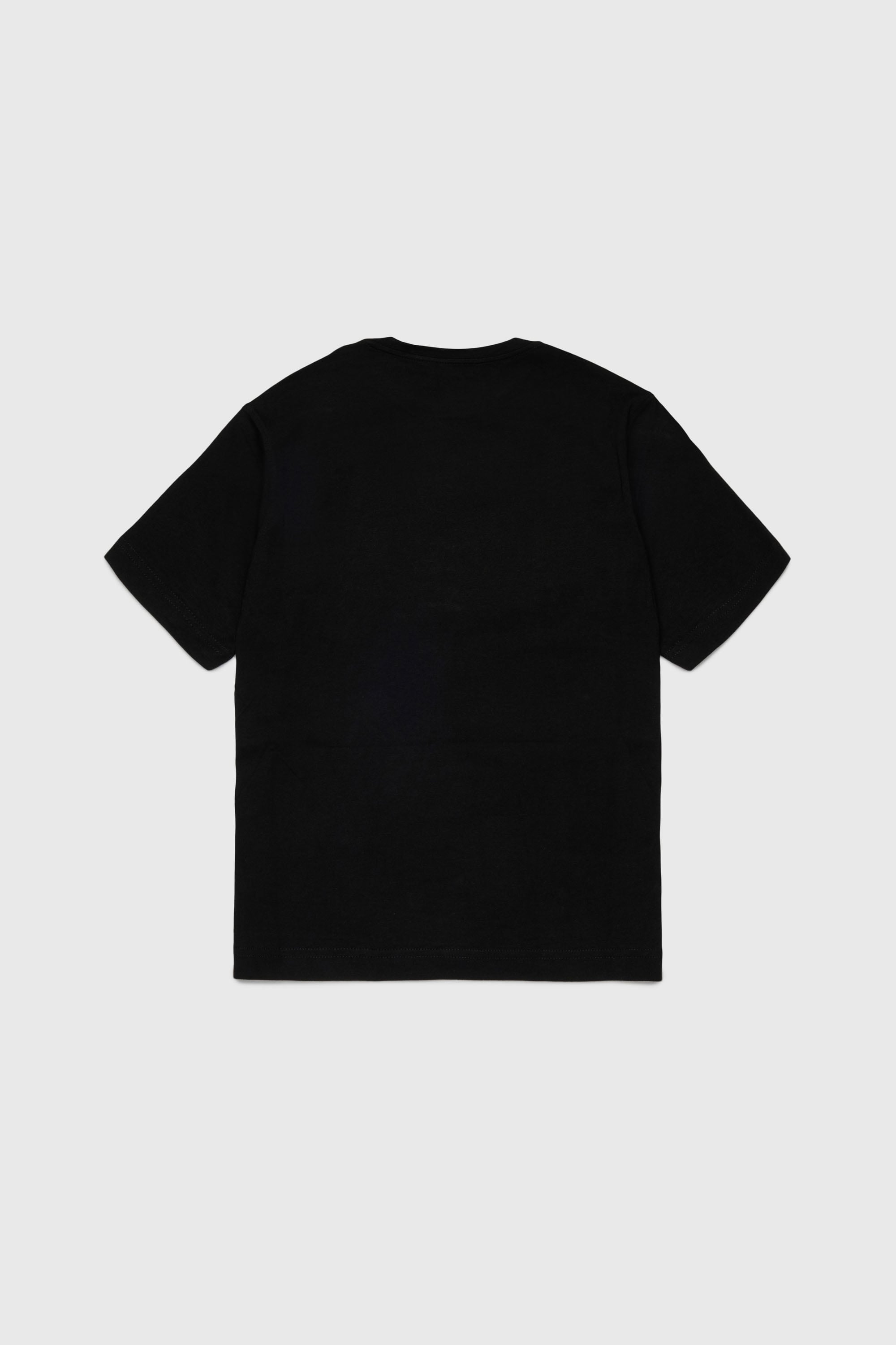 Diesel - TVEL OVER, Man's T-shirt with two-tone Oval D print in Black - 2