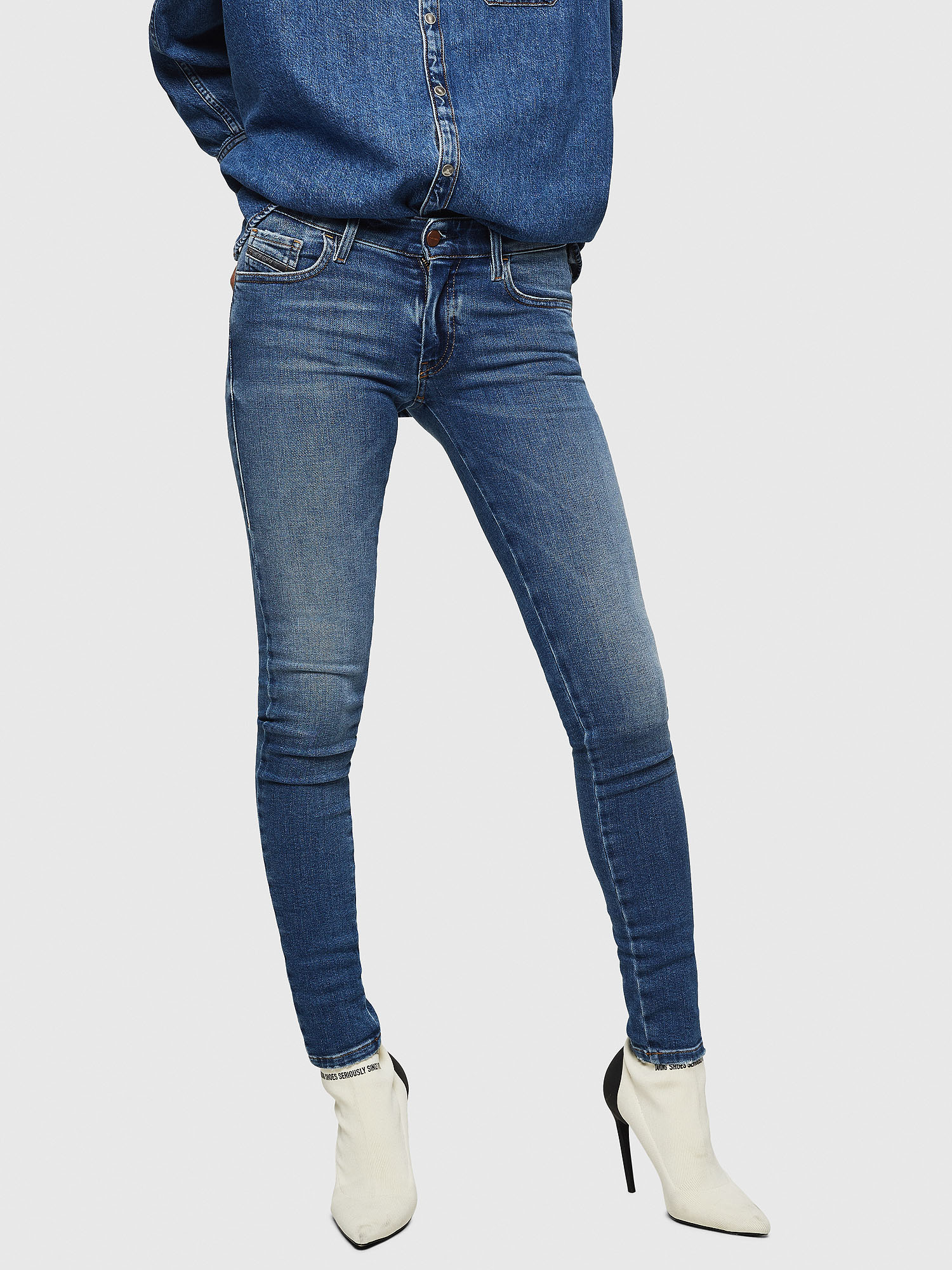 Slandy Low 083AN, Medium blue Diesel - Slandy Low 083AN, Medium blue - Jeans - Image 1