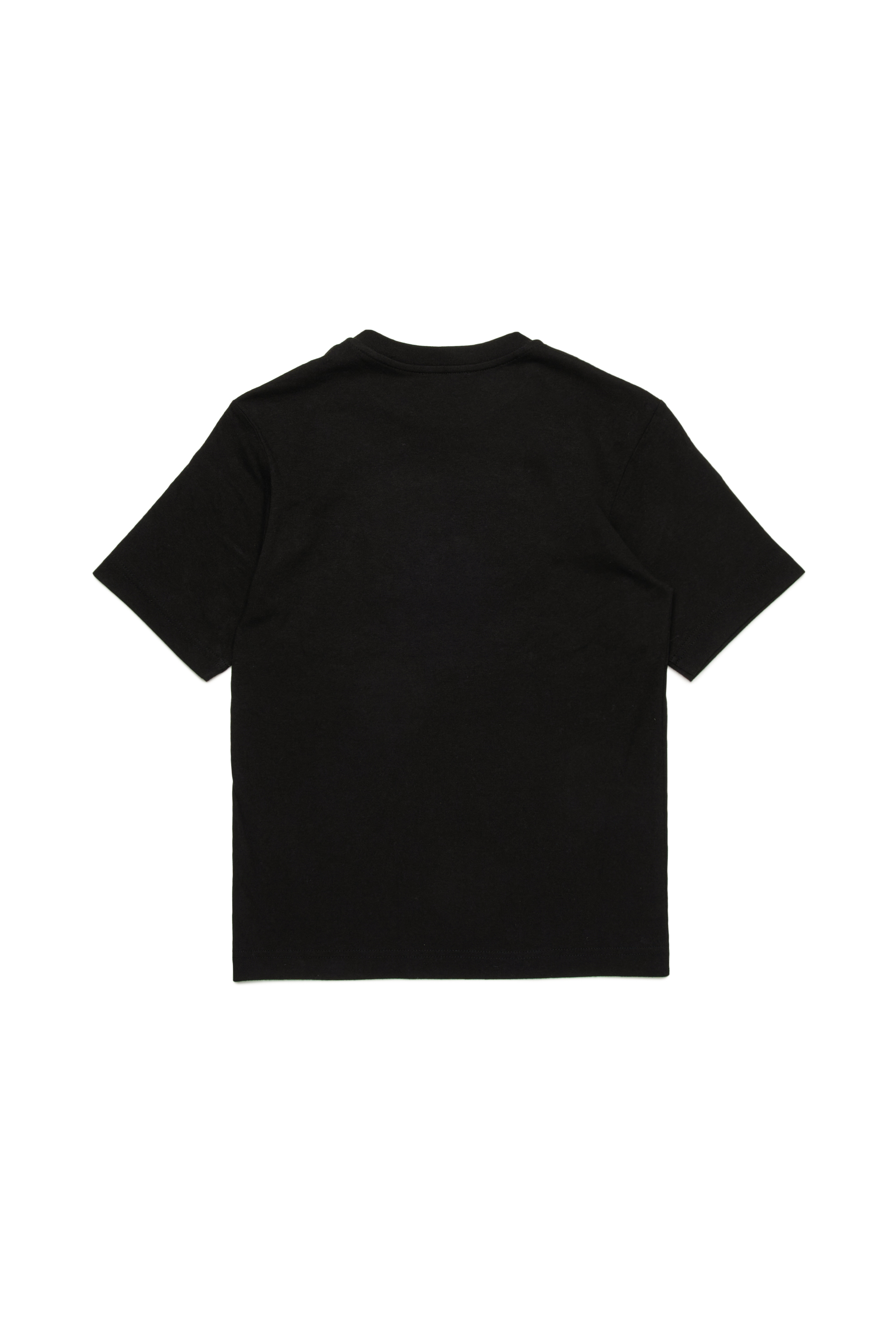 Diesel - TJUSTBIGOVAL OVER, Man's T-shirt with Oval D outline logo in Black - 2