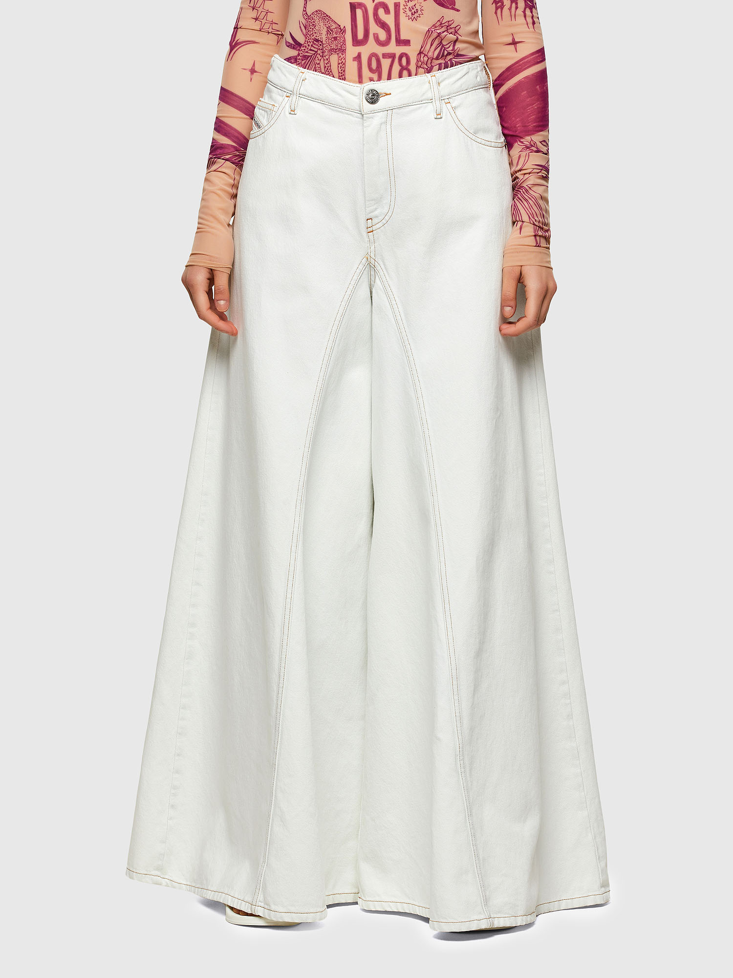 D-Spritzz 009UU, White Diesel - D-Spritzz 009UU, White - Jeans - Image 1