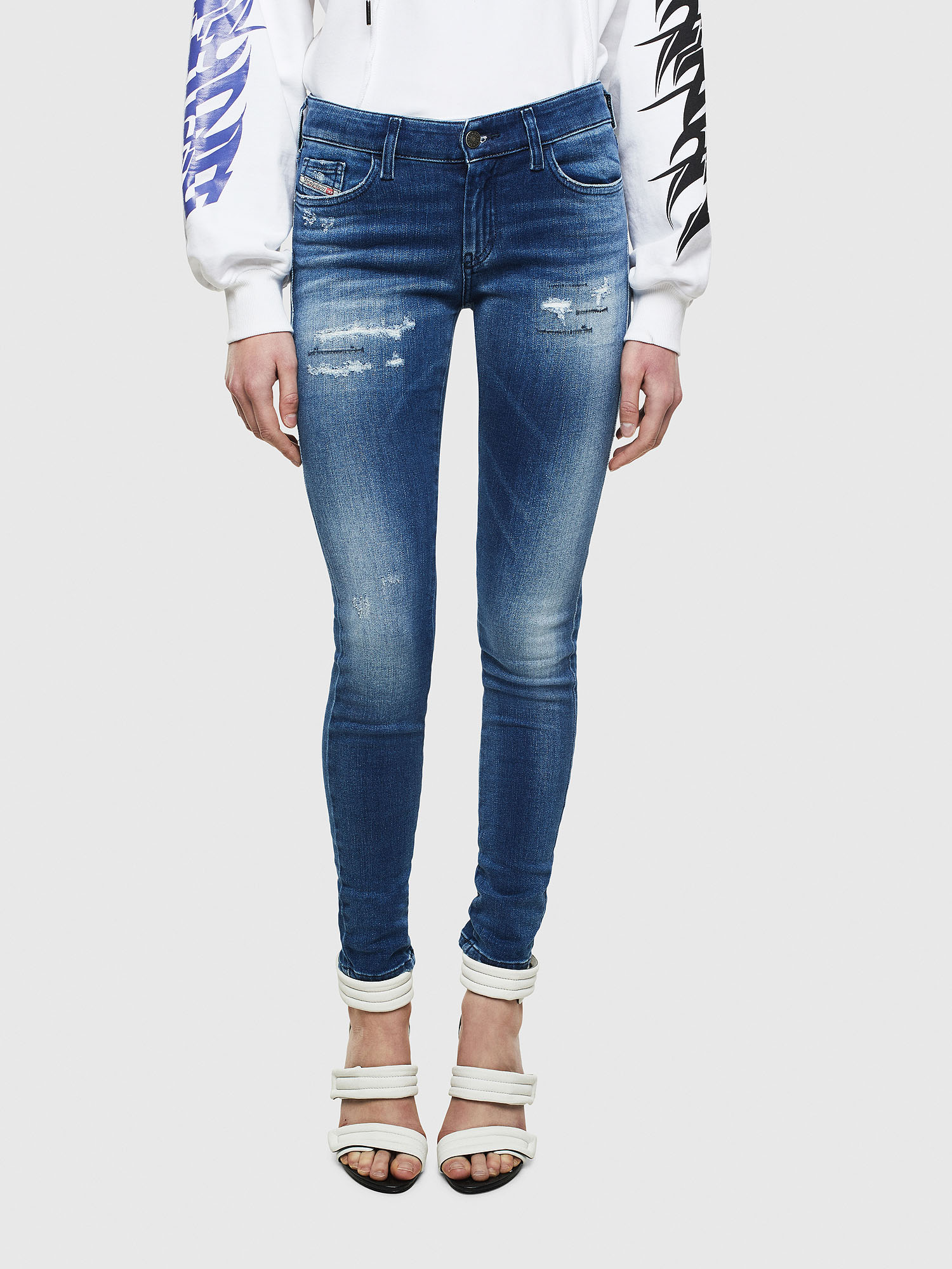 Slandy 009IG, Medium blue Diesel - Slandy 009IG, Medium blue - Jeans - Image 1