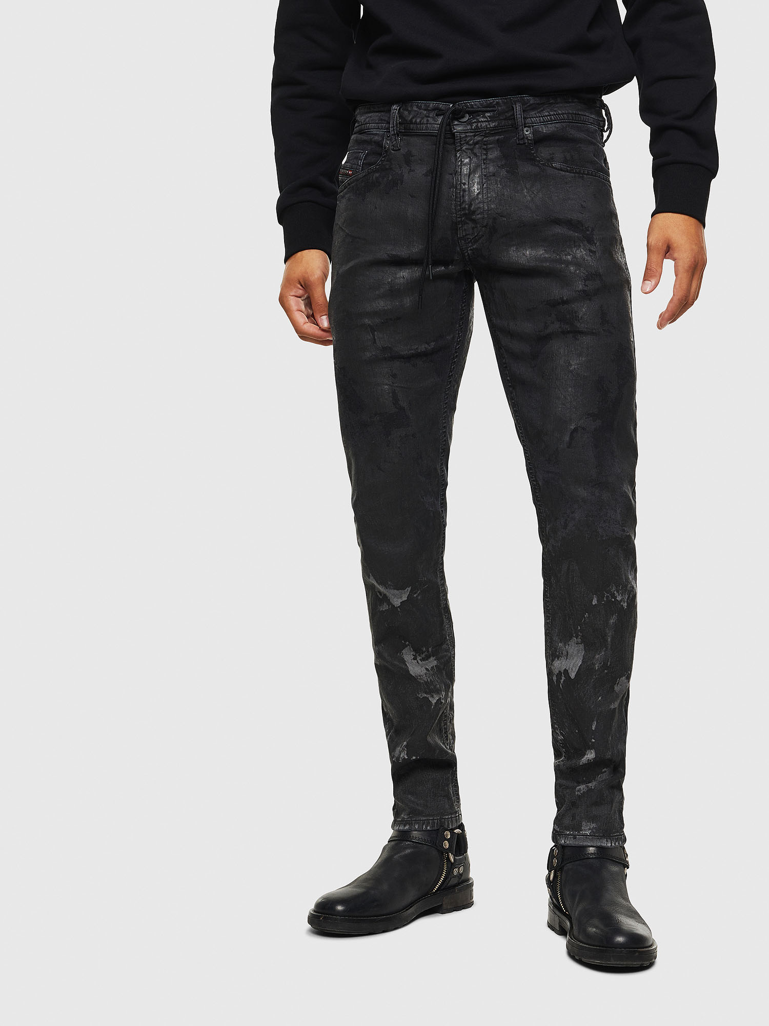Thommer JoggJeans 084AI Man: Slim Black/Dark grey Jeans | Diesel