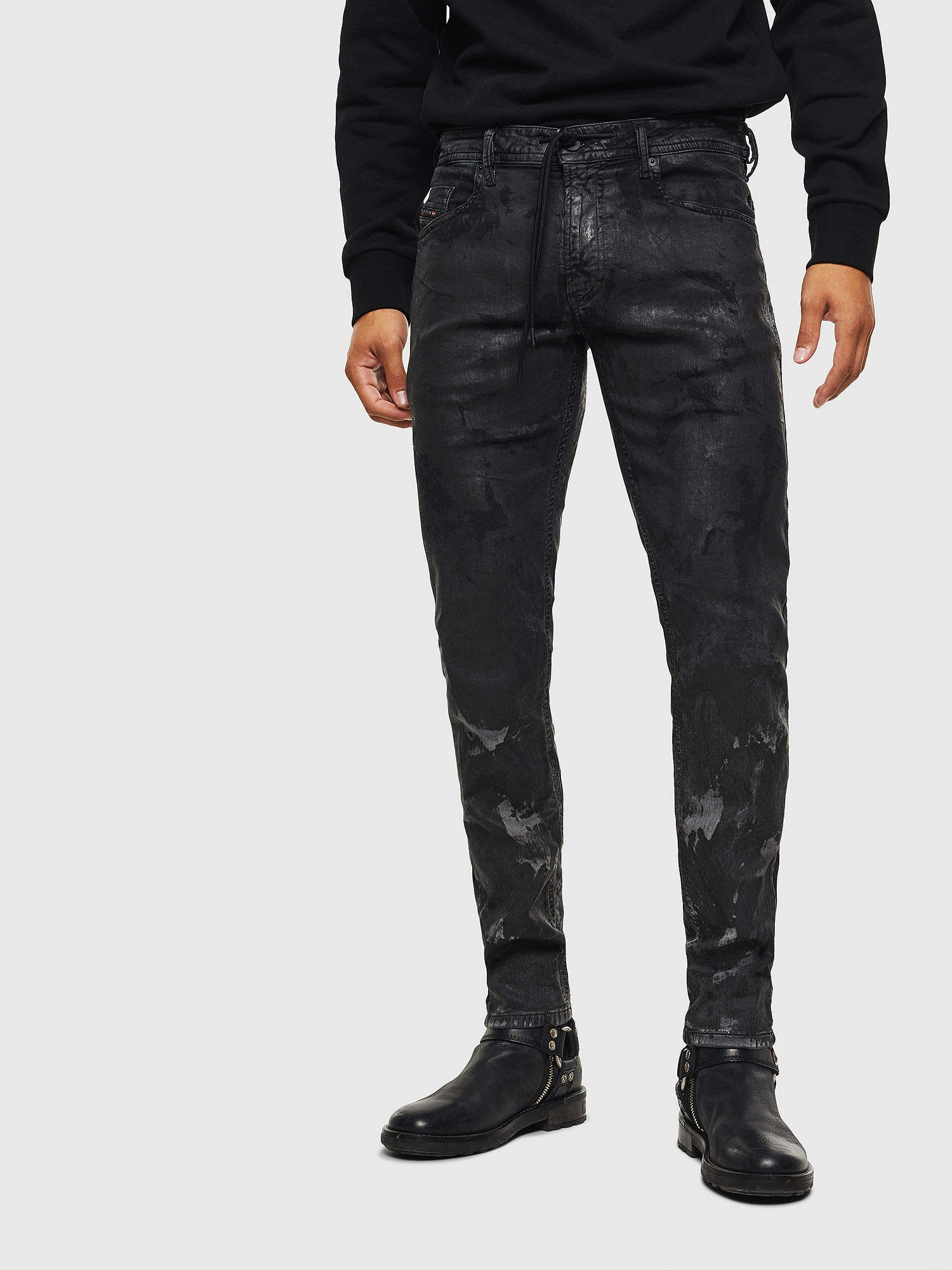 Thommer JoggJeans 084AI, Black/Dark grey Diesel - Thommer JoggJeans 084AI, Black/Dark grey - Jeans - Image 1