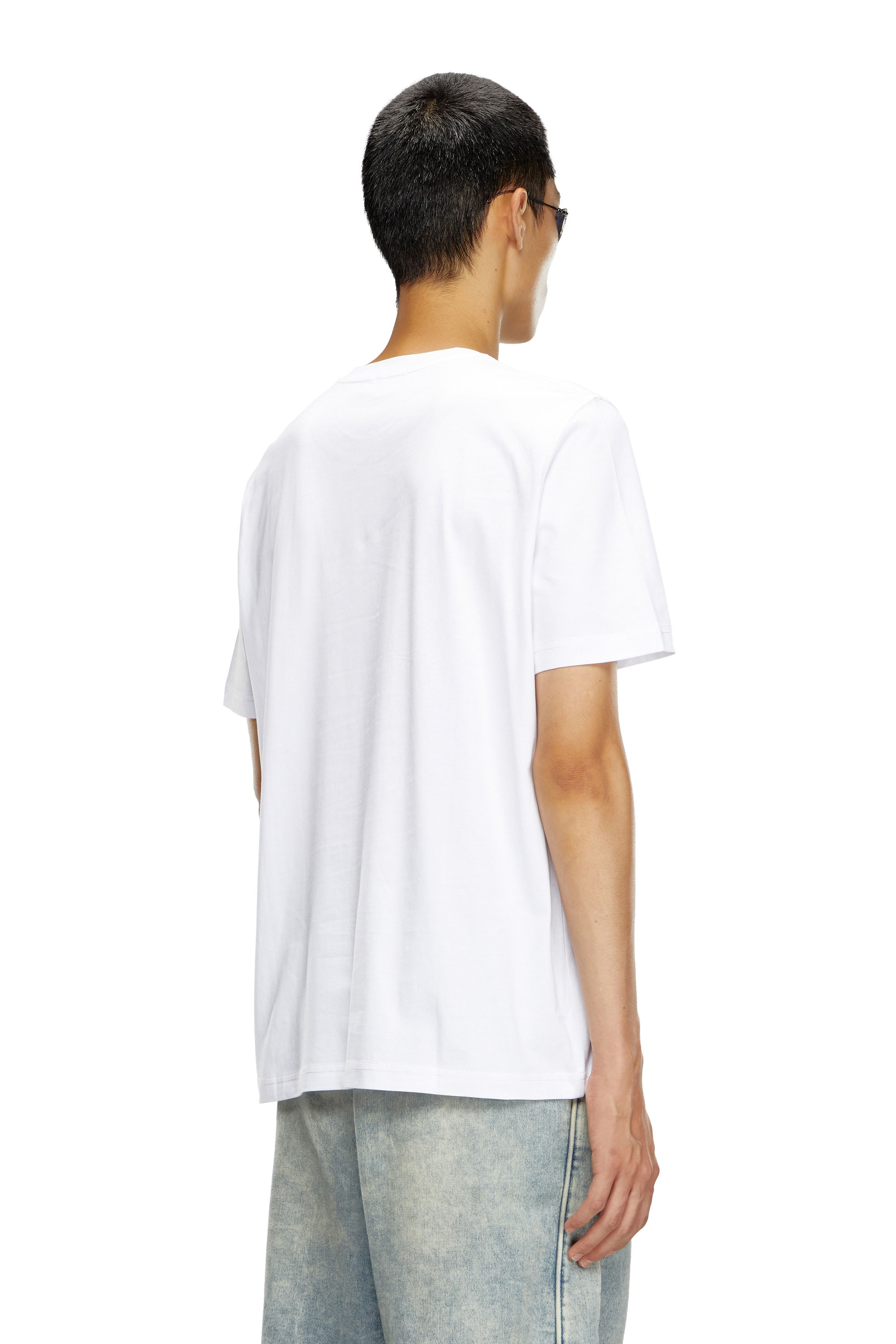 Men's T-shirt with peephole logo | White | Diesel