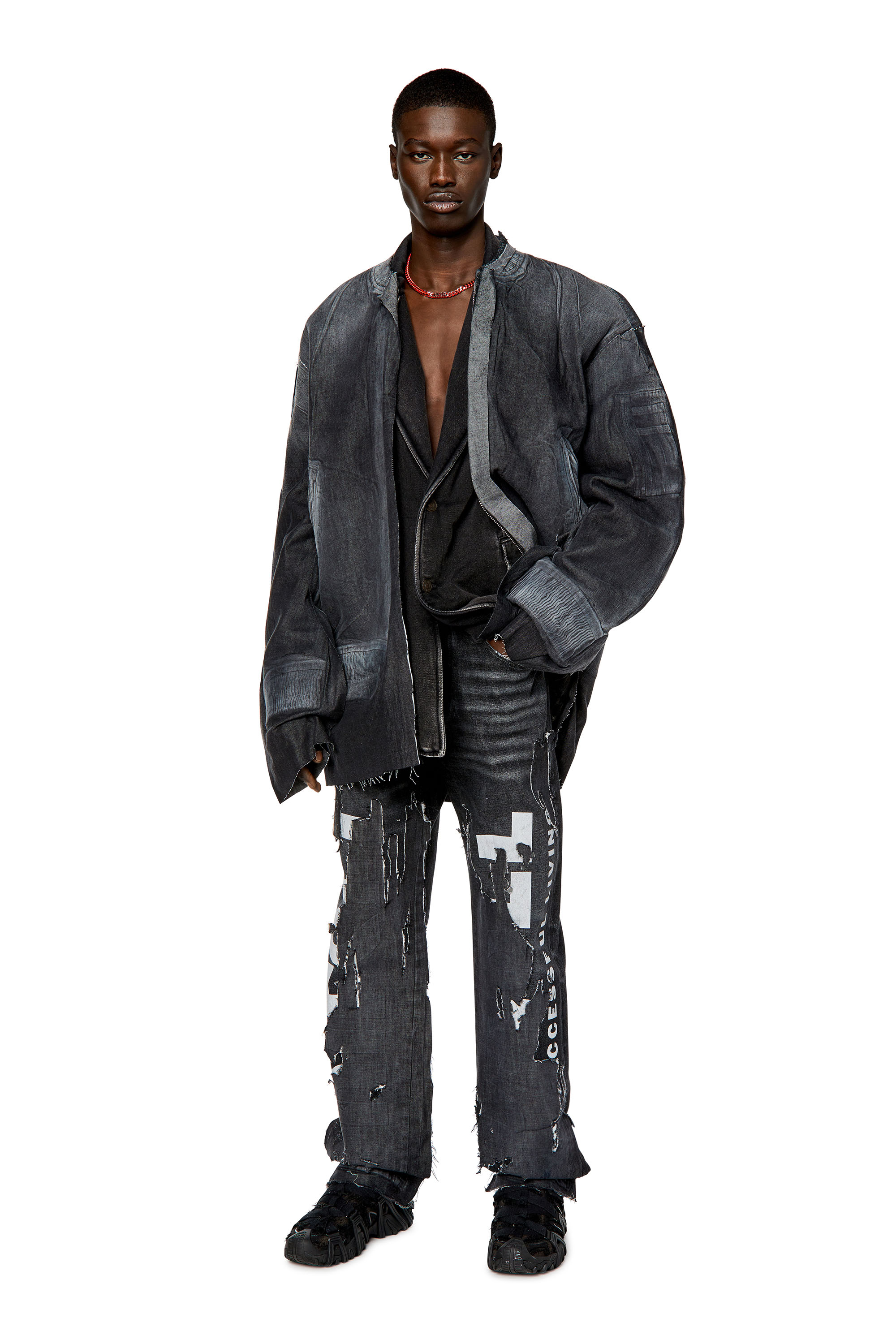 Diesel - D-WELTIK-FSC, Black/Dark grey - Image 4