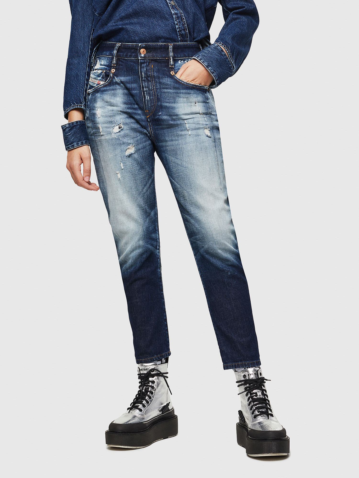 Fayza 0092I, Dark Blue Diesel - Fayza 0092I, Dark Blue - Jeans - Image 1