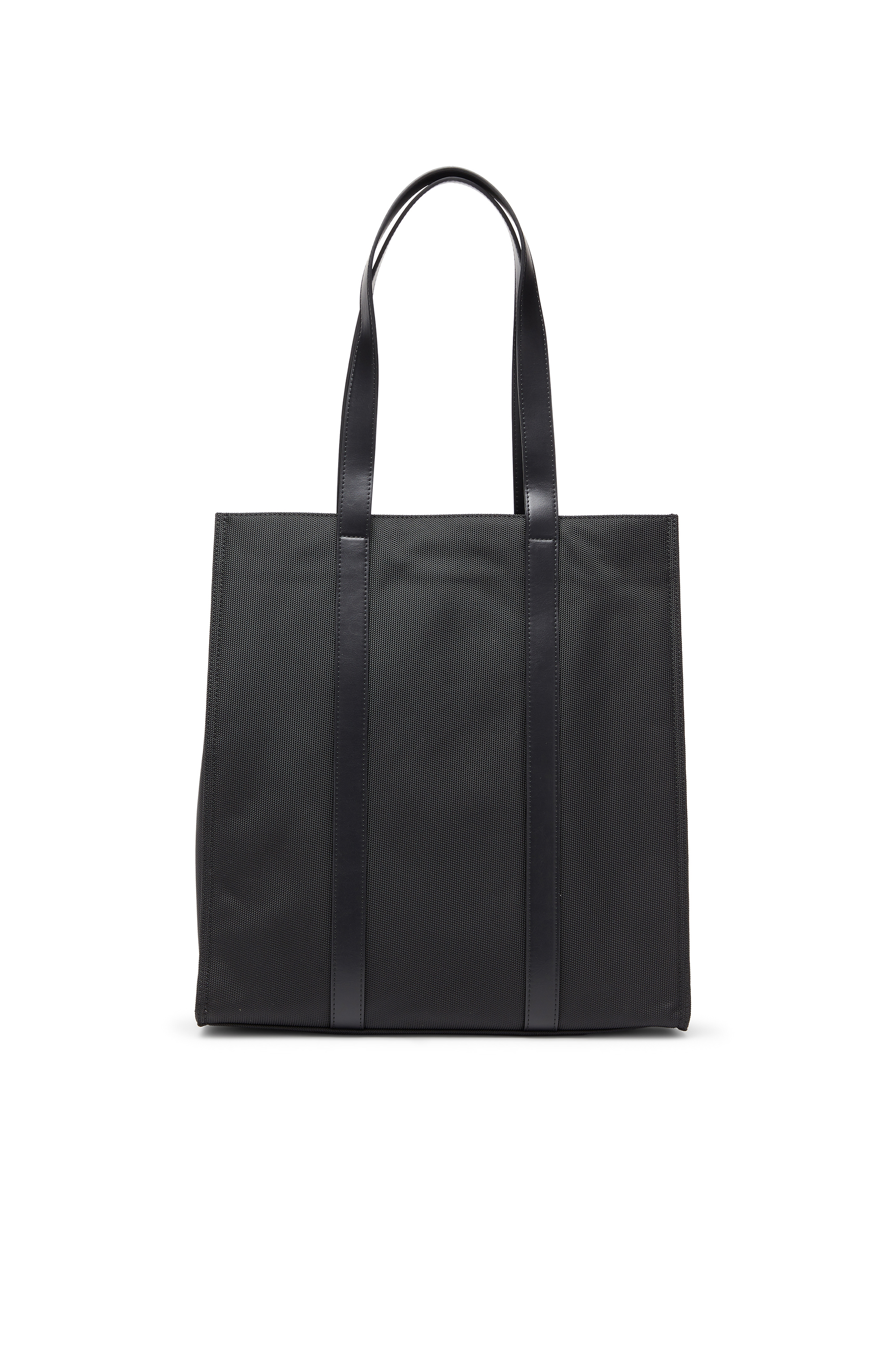 Diesel - MULTI-PKTS TOTE X, Unisex's Multi-Pkts - Shopping bag with flap pocket and zip in Black - 2