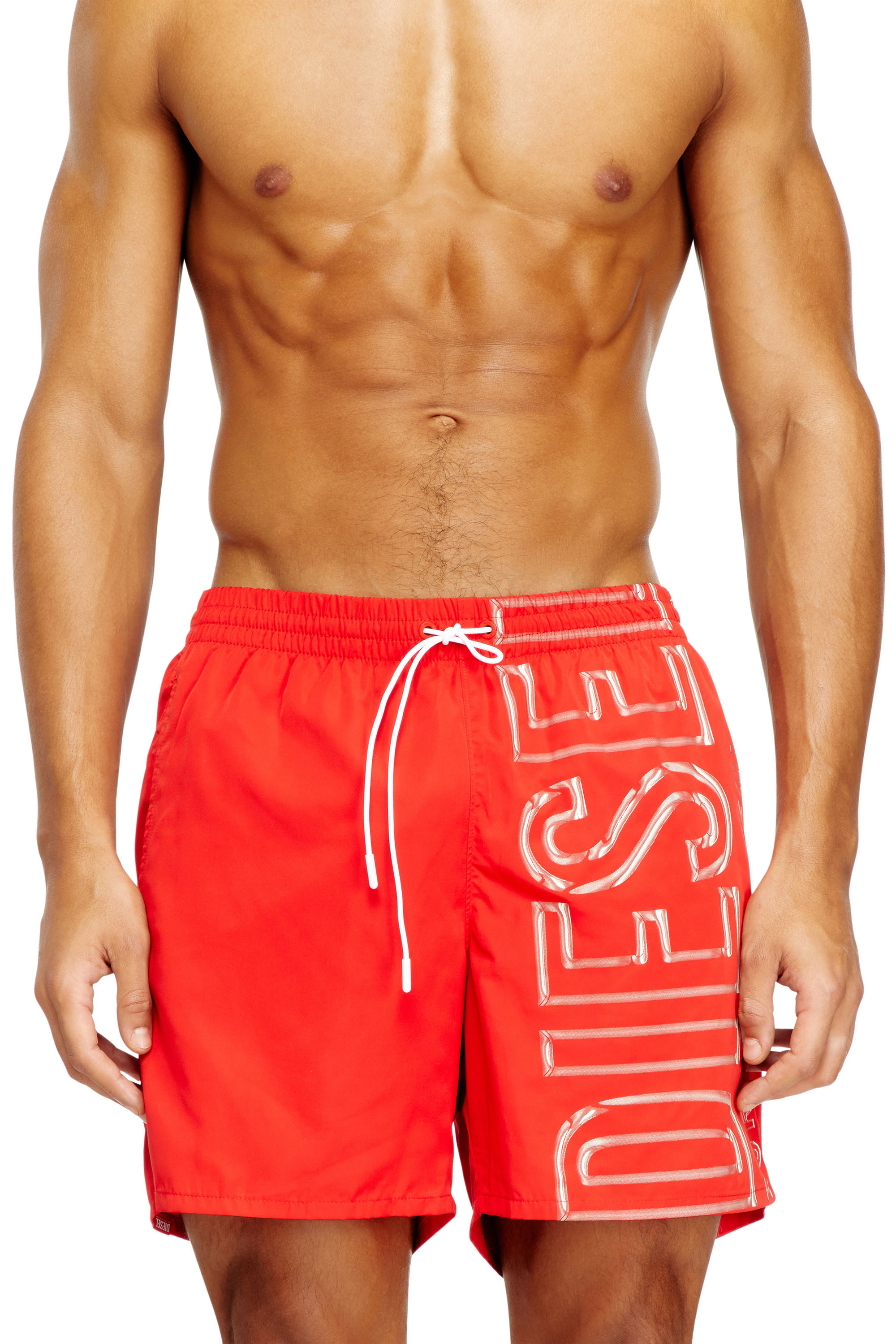 Diesel - SOCCER-41-D-CORE, Man's Swim shorts with oversized logo print in null - 1