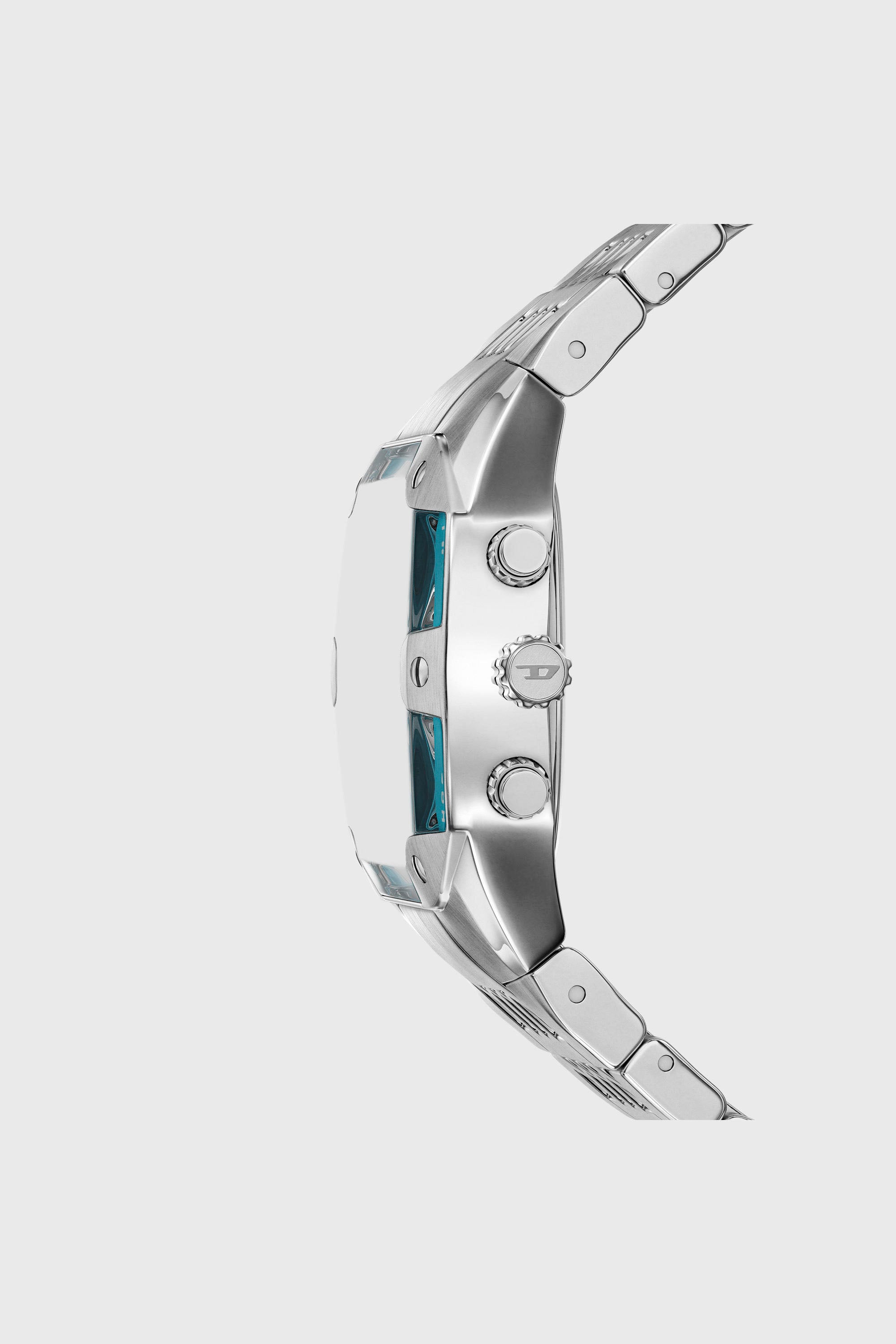Diesel - DZ4725 WATCH, Man's Spiked cushion stainless steel watch in Silver - 3