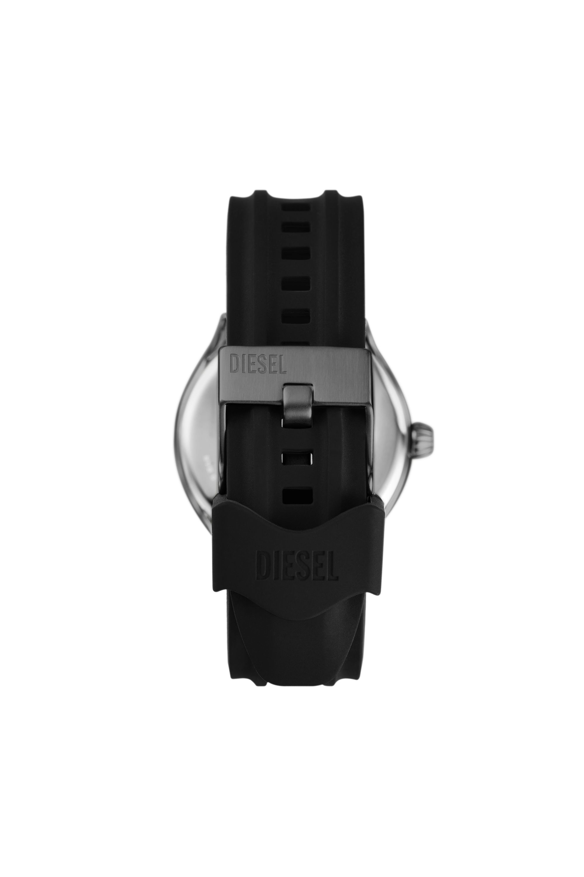 Diesel - DZ2201, Man Streamline three-hand black silicone watch in Black - Image 3