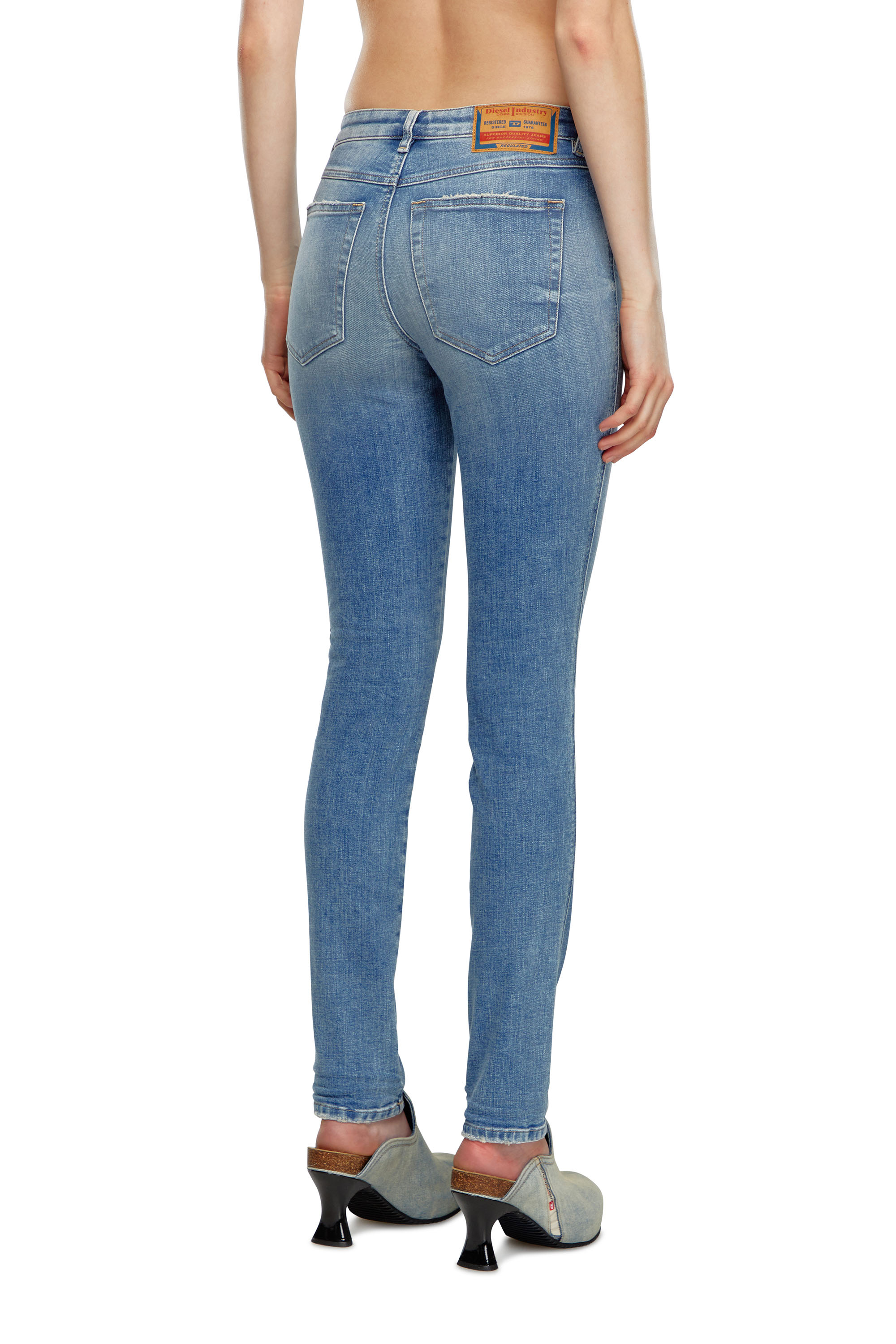Diesel - Woman Skinny Jeans 2015 Babhila 09J21, Light Blue - Image 4