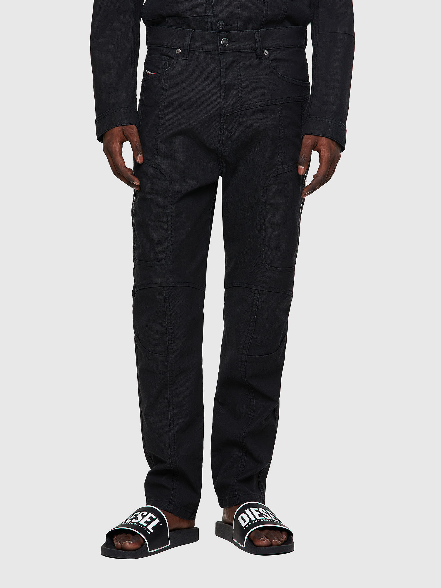 D-VIDER JoggJeans® 0DDAX, Black/Dark grey Diesel - D-VIDER JoggJeans® 0DDAX, Black/Dark grey - Jeans - Image 1