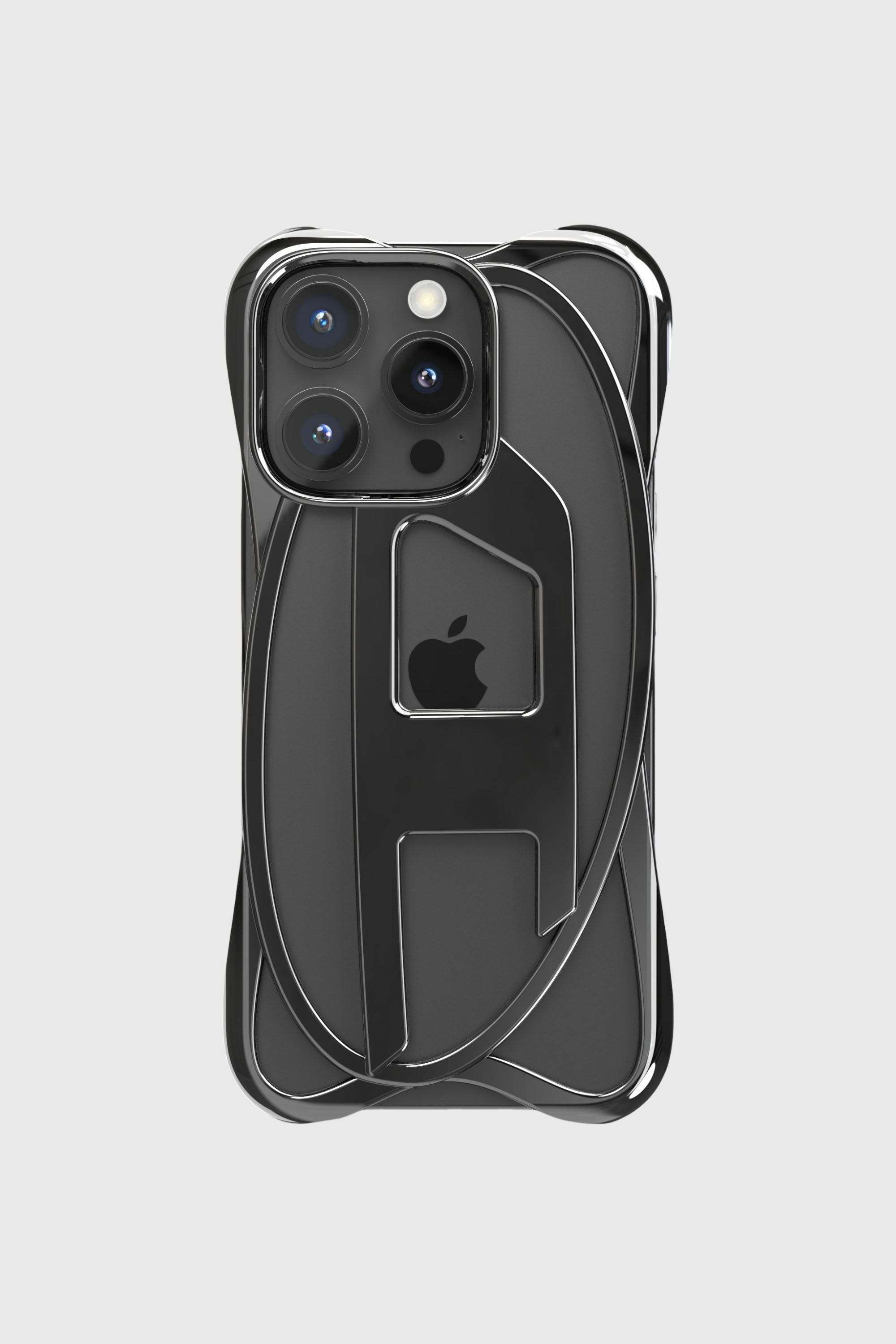 Women's Caged D Case iPhone 16 Pro | Black | Diesel {{Country}}