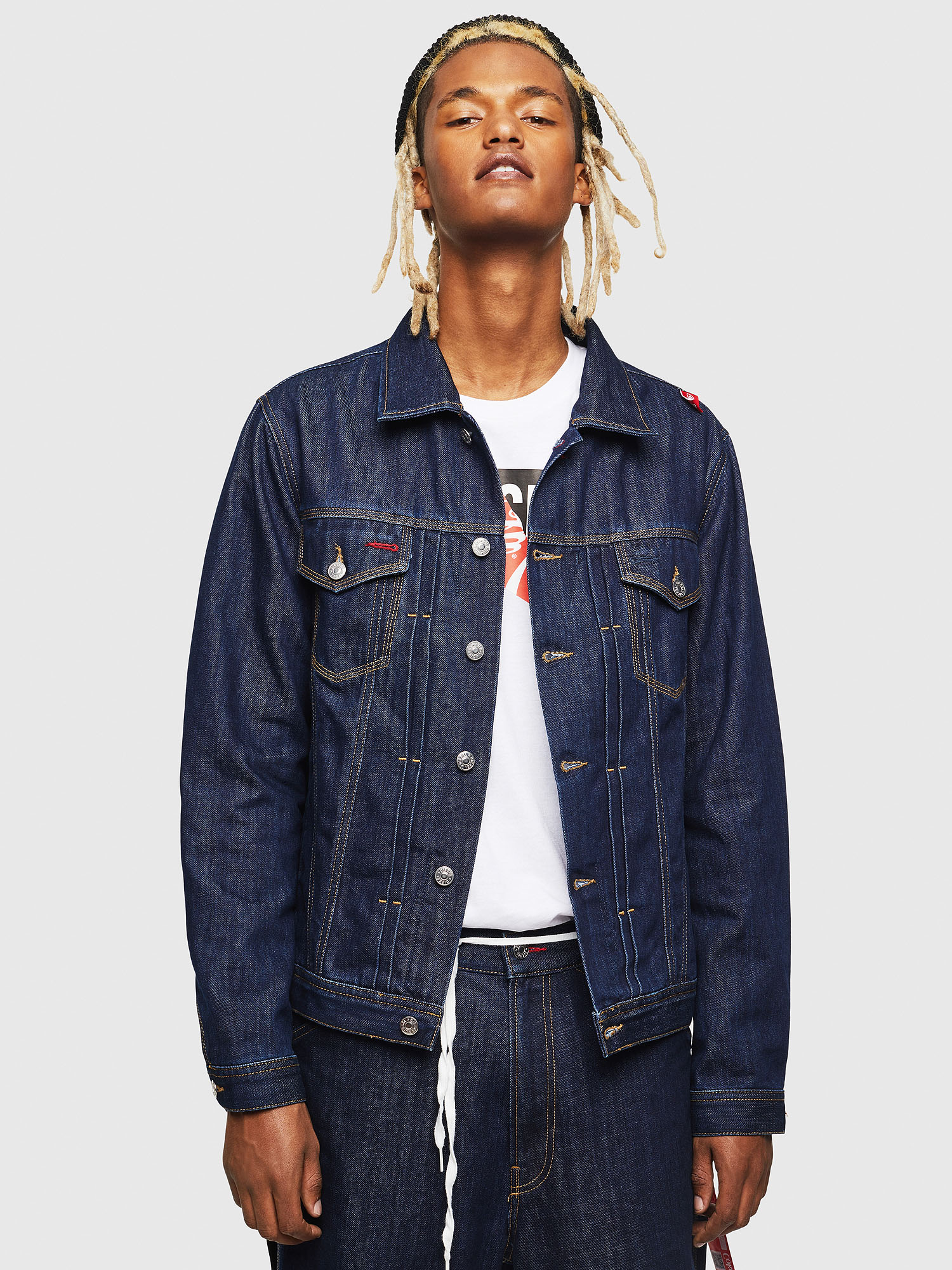CC-NHILL-W, Dark Blue Diesel - CC-NHILL-W, Dark Blue - Denim Jackets - Image 1
