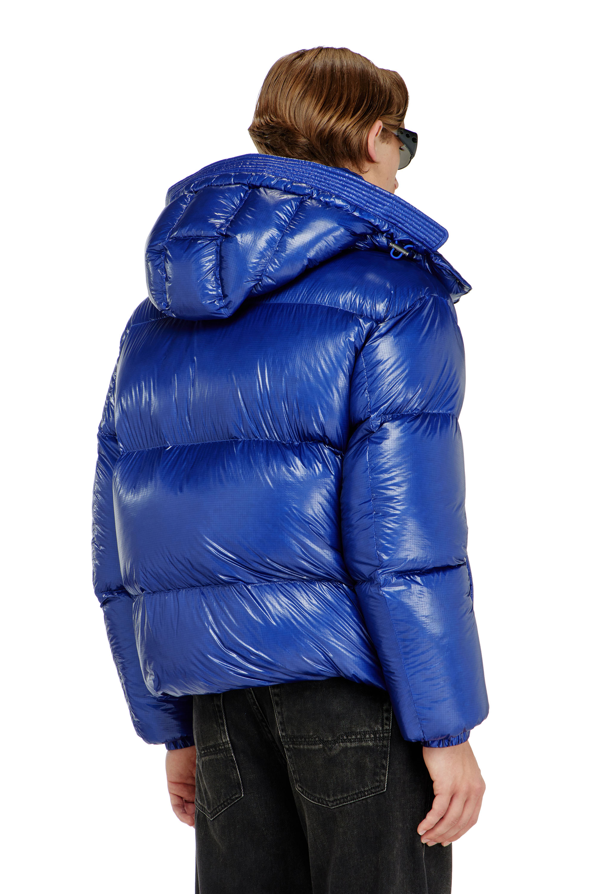 Diesel - W-ROLFYS-WRD-BKCP, Man's Down puffer jacket with detachable hood in null - 2