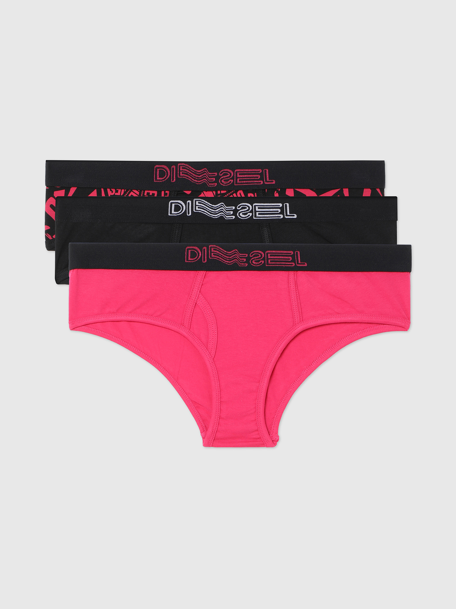 UFPN-OXY-THREEPACK, Pink/Black Diesel - UFPN-OXY-THREEPACK, Pink/Black - Panties - Image 1