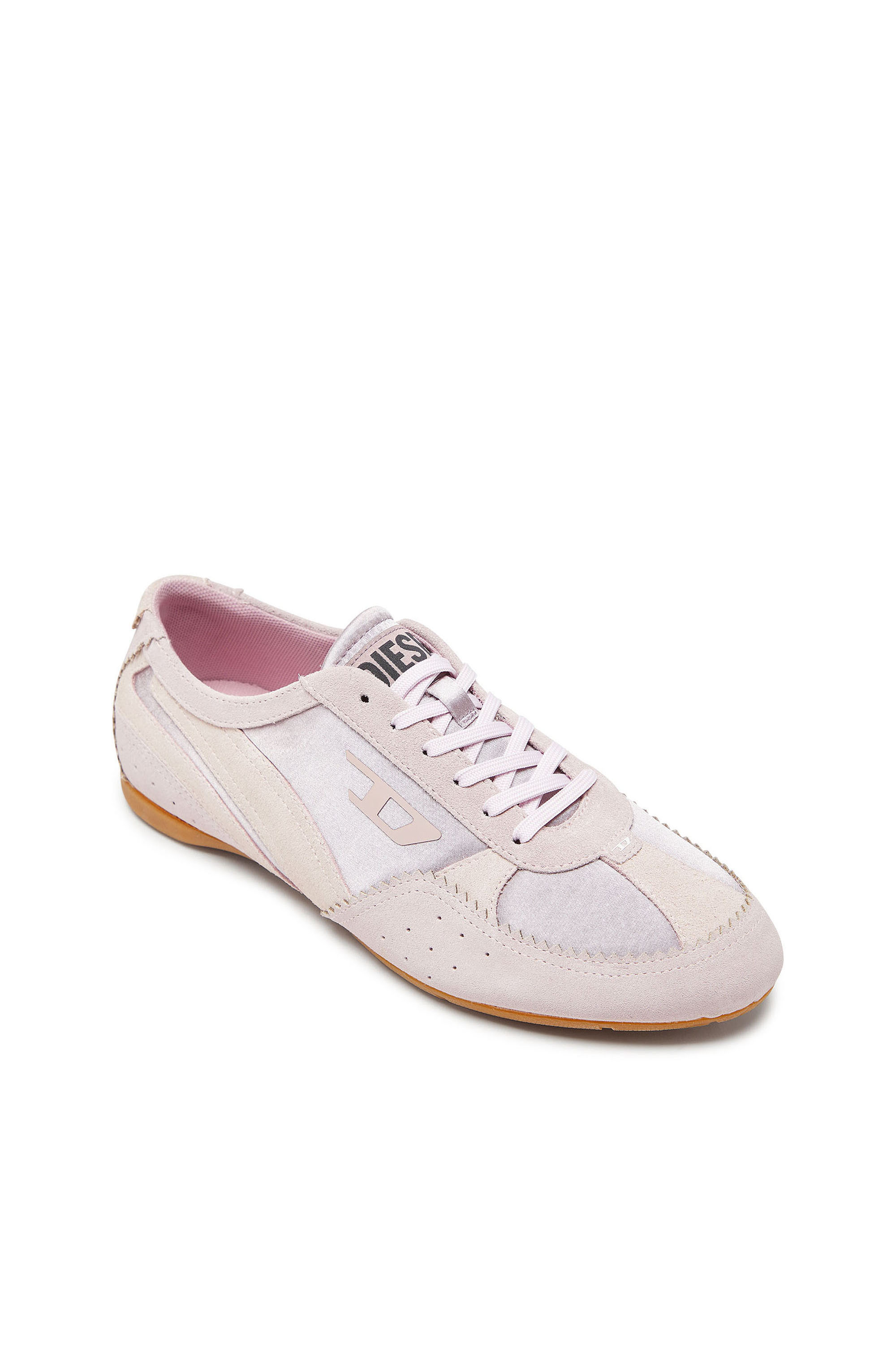 Diesel - D-MILE LOW II W, Woman's D-Mile- Sneakers with suede overlays in Pink - 6