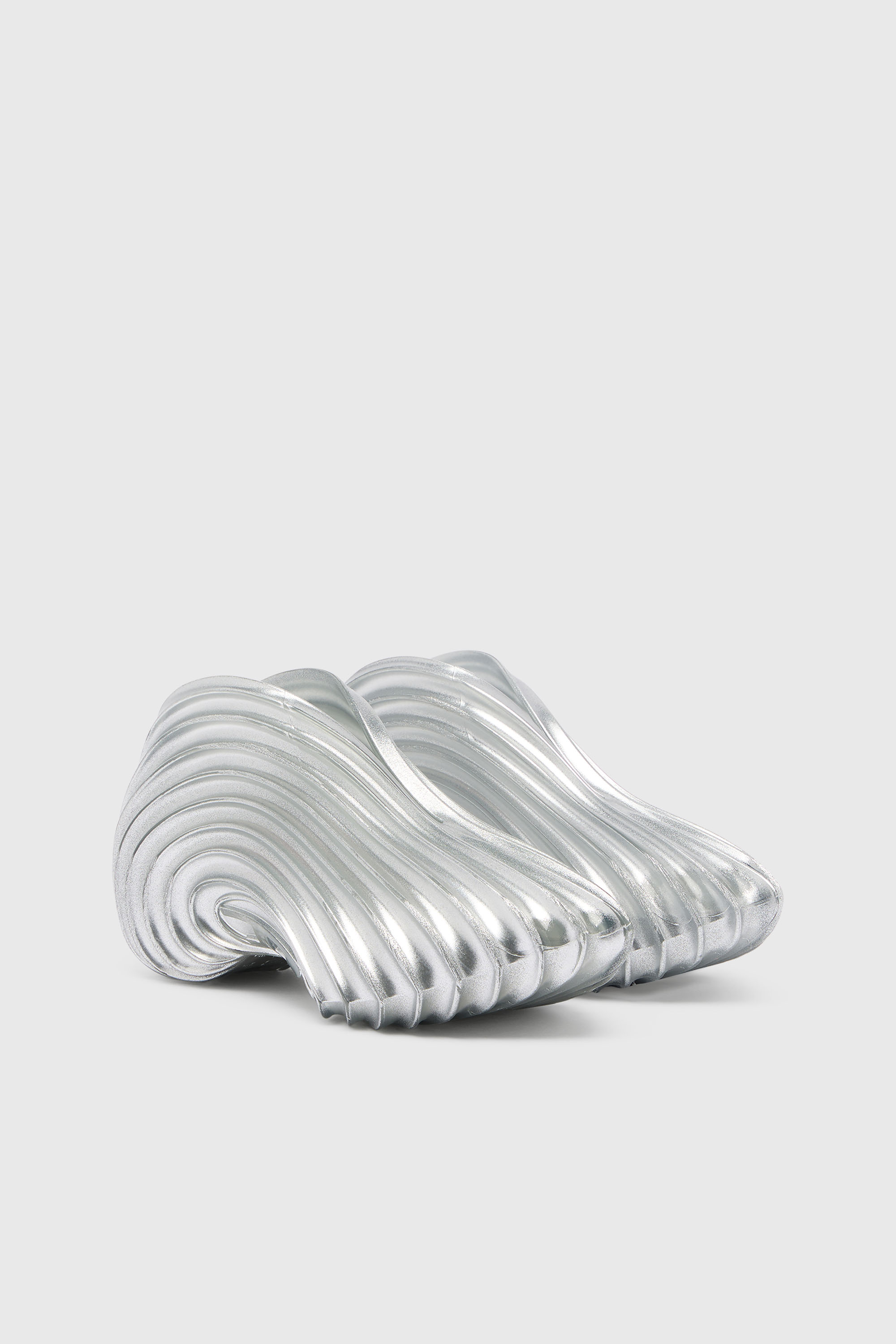 Diesel - MELISSA QUANTUM SNEAKERS X, Unisex's Slip-on sneaker in Melflex&reg; in Silver - 2
