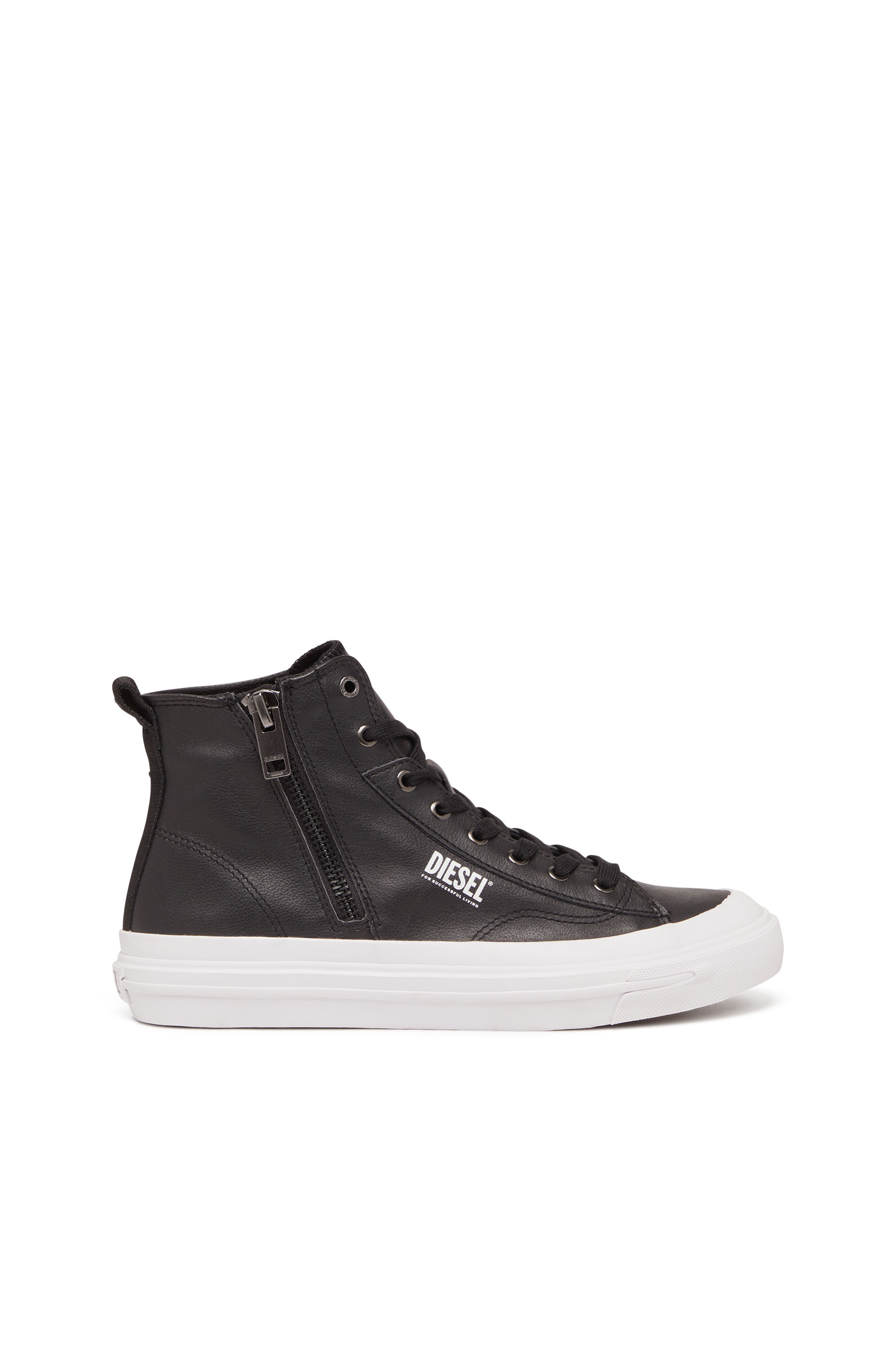 Men's S-Athos Dv Mid - High-top sneakers with side zip | Black 