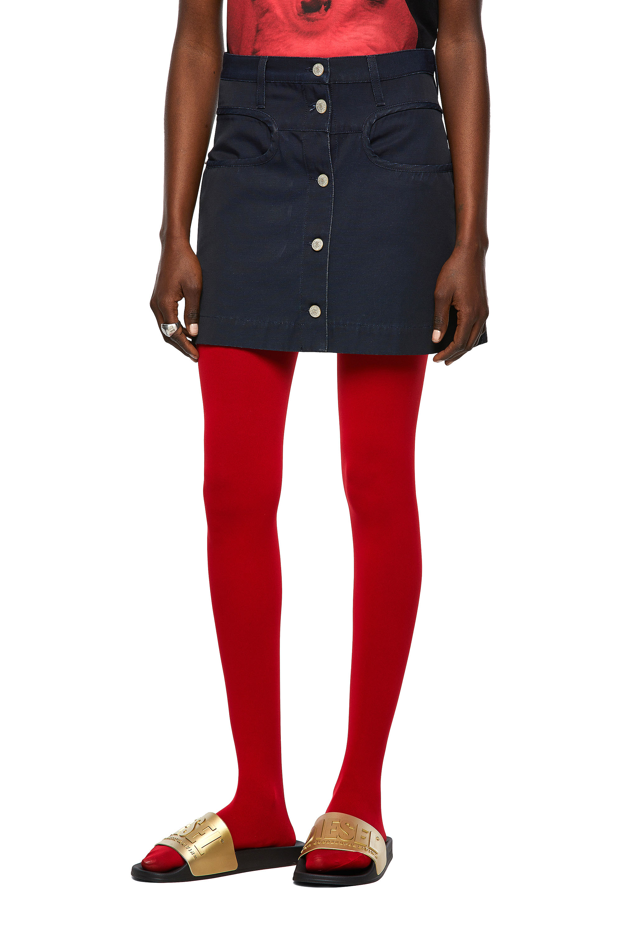 O-LORENA, Blue Diesel - O-LORENA, Blue - Skirts - Image 1