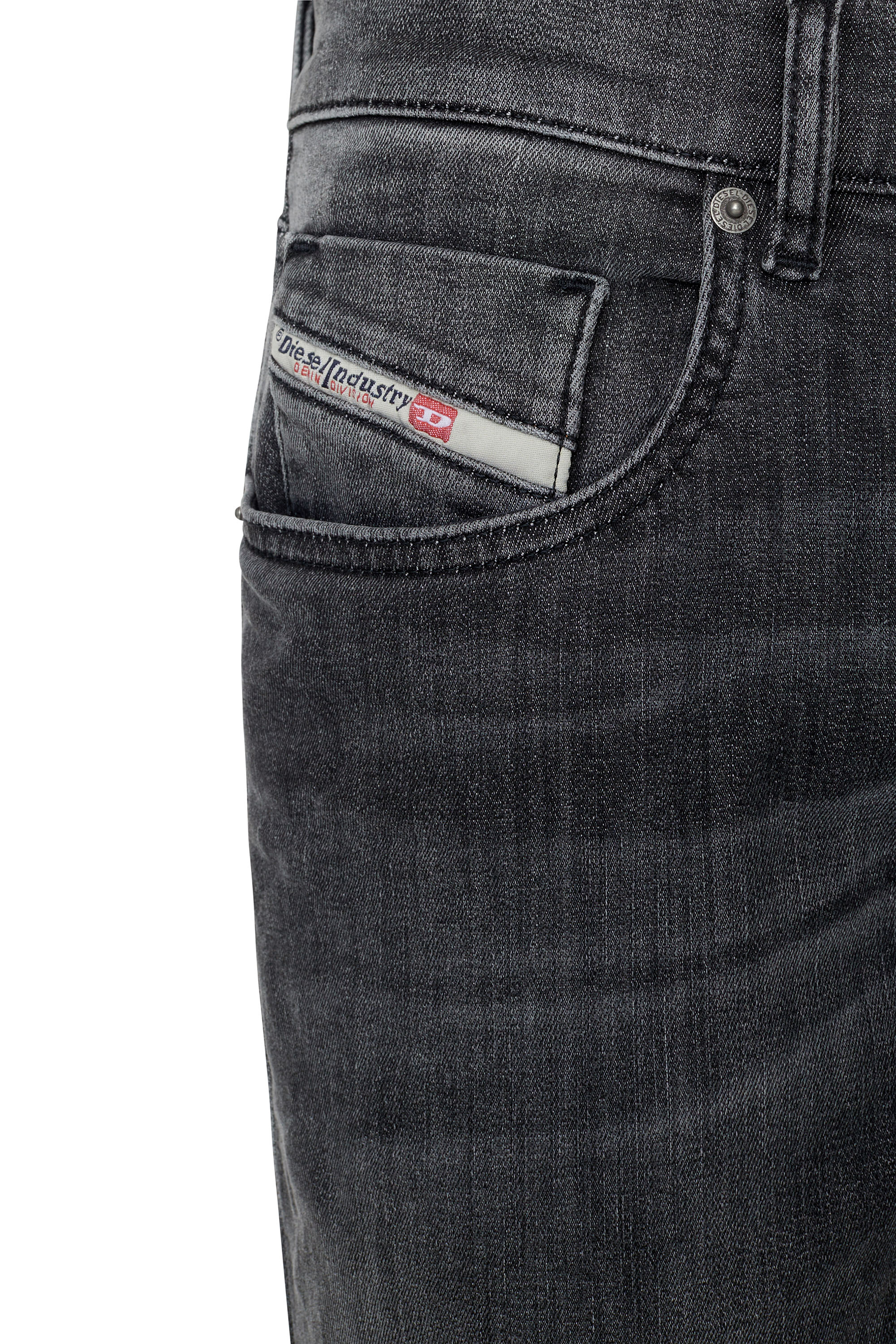 Diesel - D-Strukt JoggJeans® 09D52 Slim, Black/Dark grey - Image 3