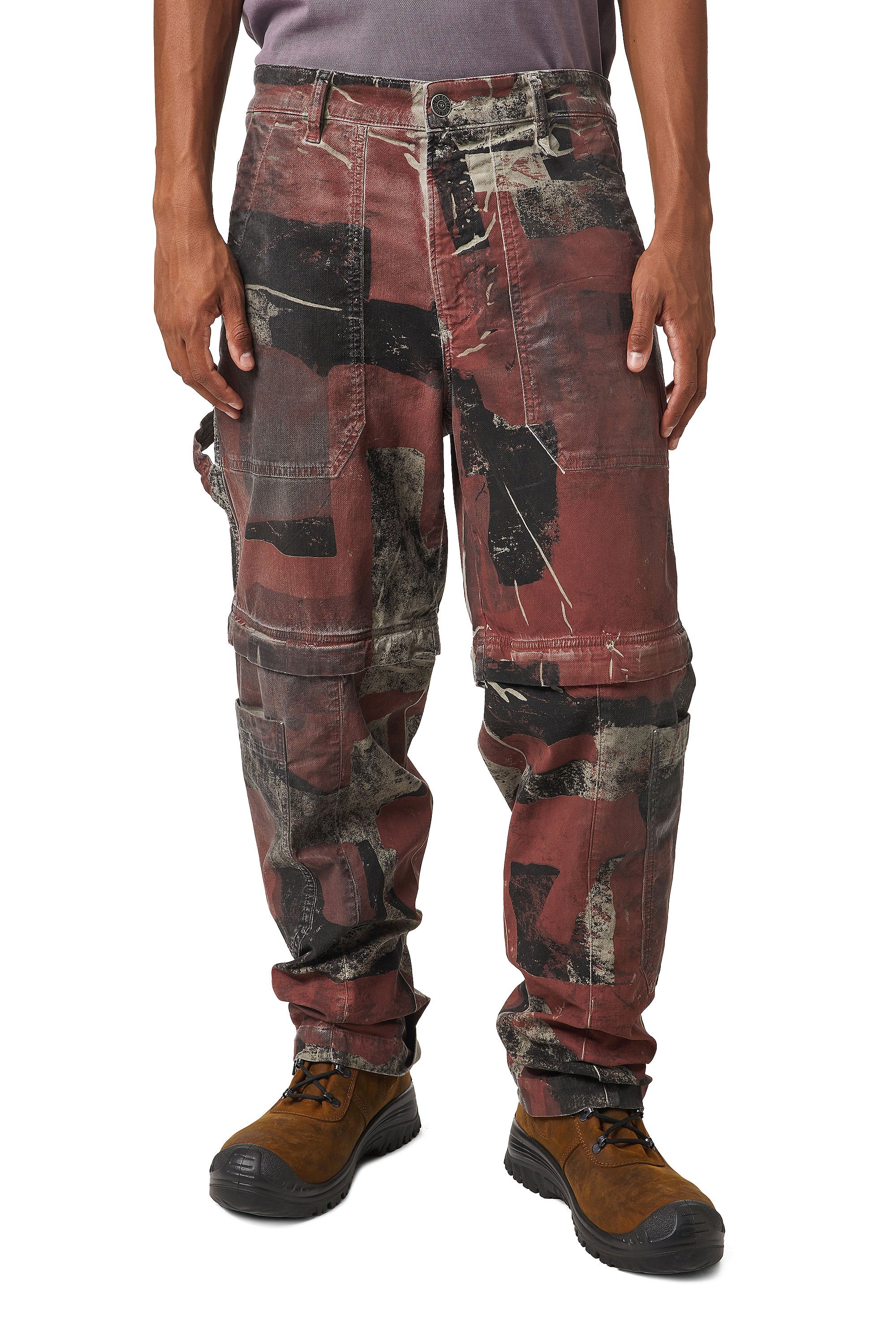 D-Multy JoggJeans® 0CEAM, Pink/Black Diesel - D-Multy JoggJeans® 0CEAM, Pink/Black - Jeans - Image 1