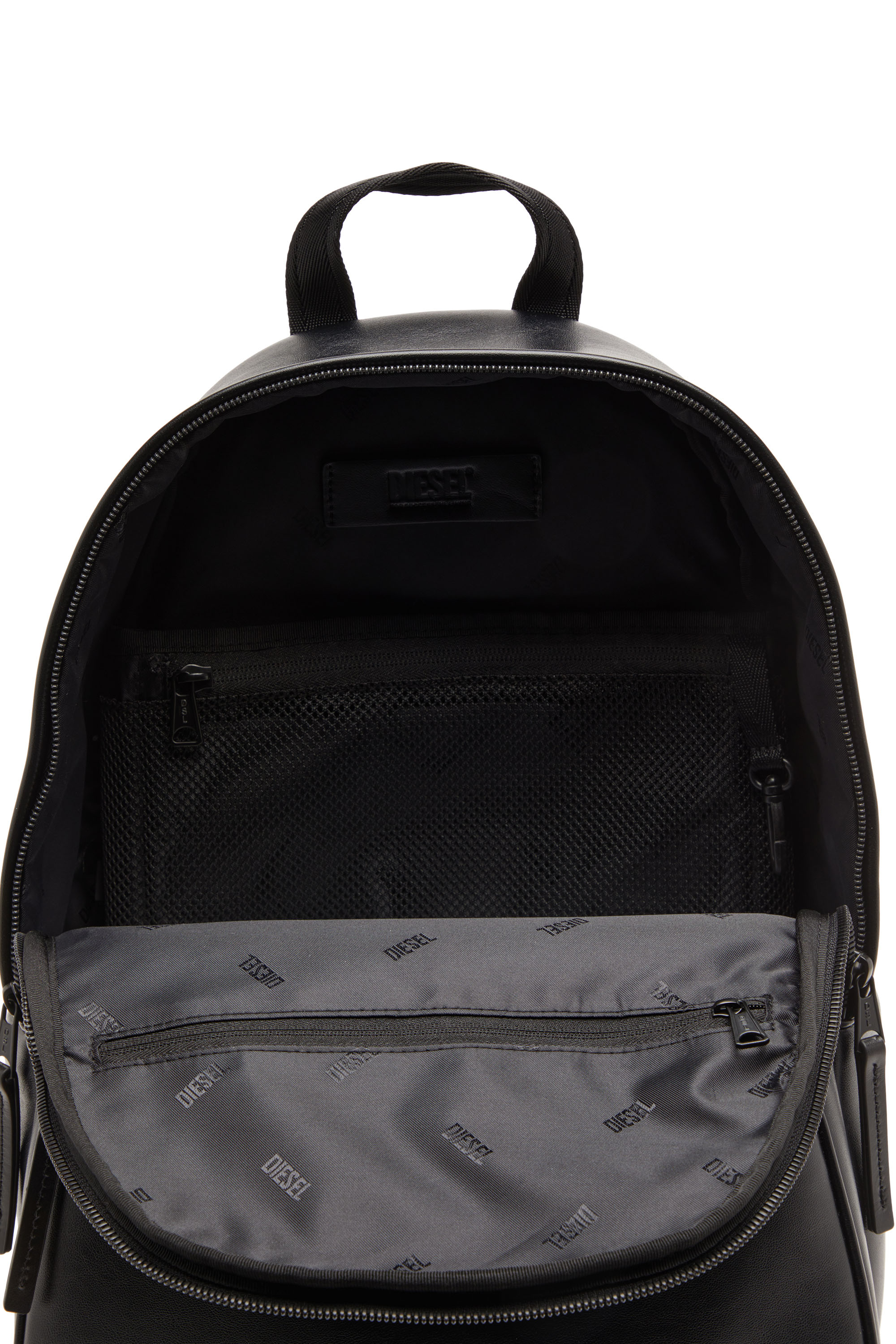 Diesel - HOLI-D BACKPACK M, Man's Holi-D-Backpack in bonded neoprene in Black - 5