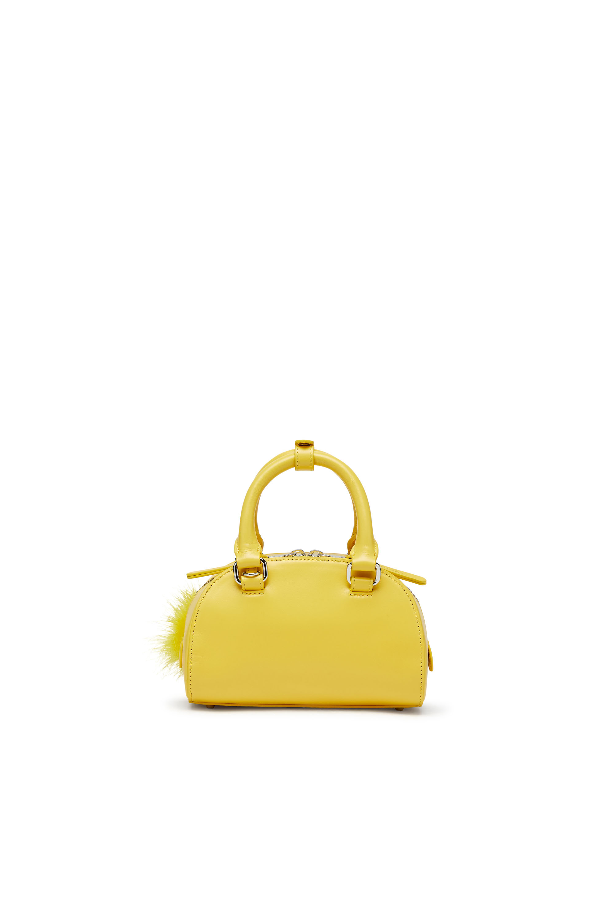 Diesel - 1DR DOME CROSSBODY, Woman's 1DR Dome-Mini bowling bag in nappa leather in Yellow - 3