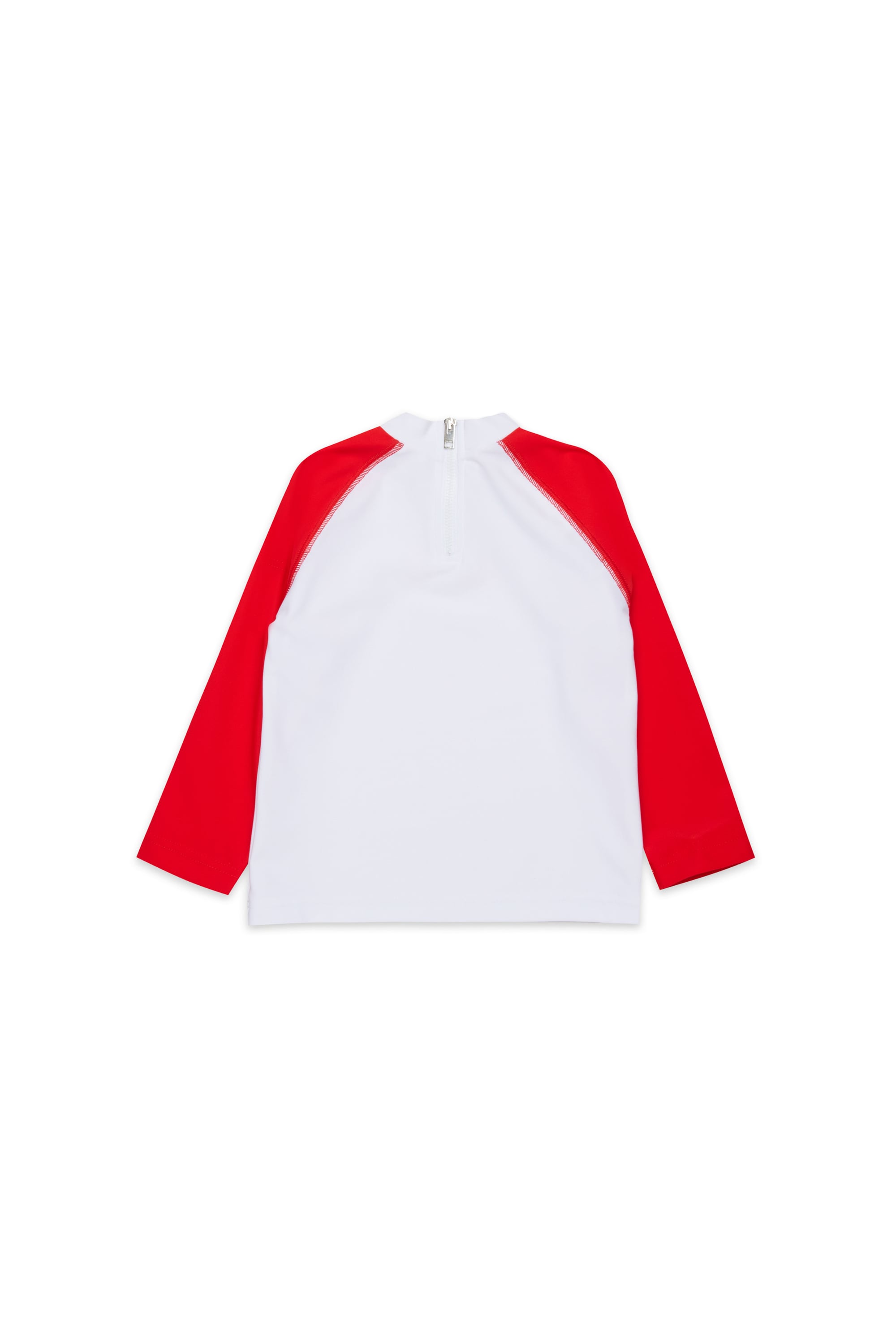 Diesel - MTRIB, Man's Rash guard with high neck in White/Red - 2