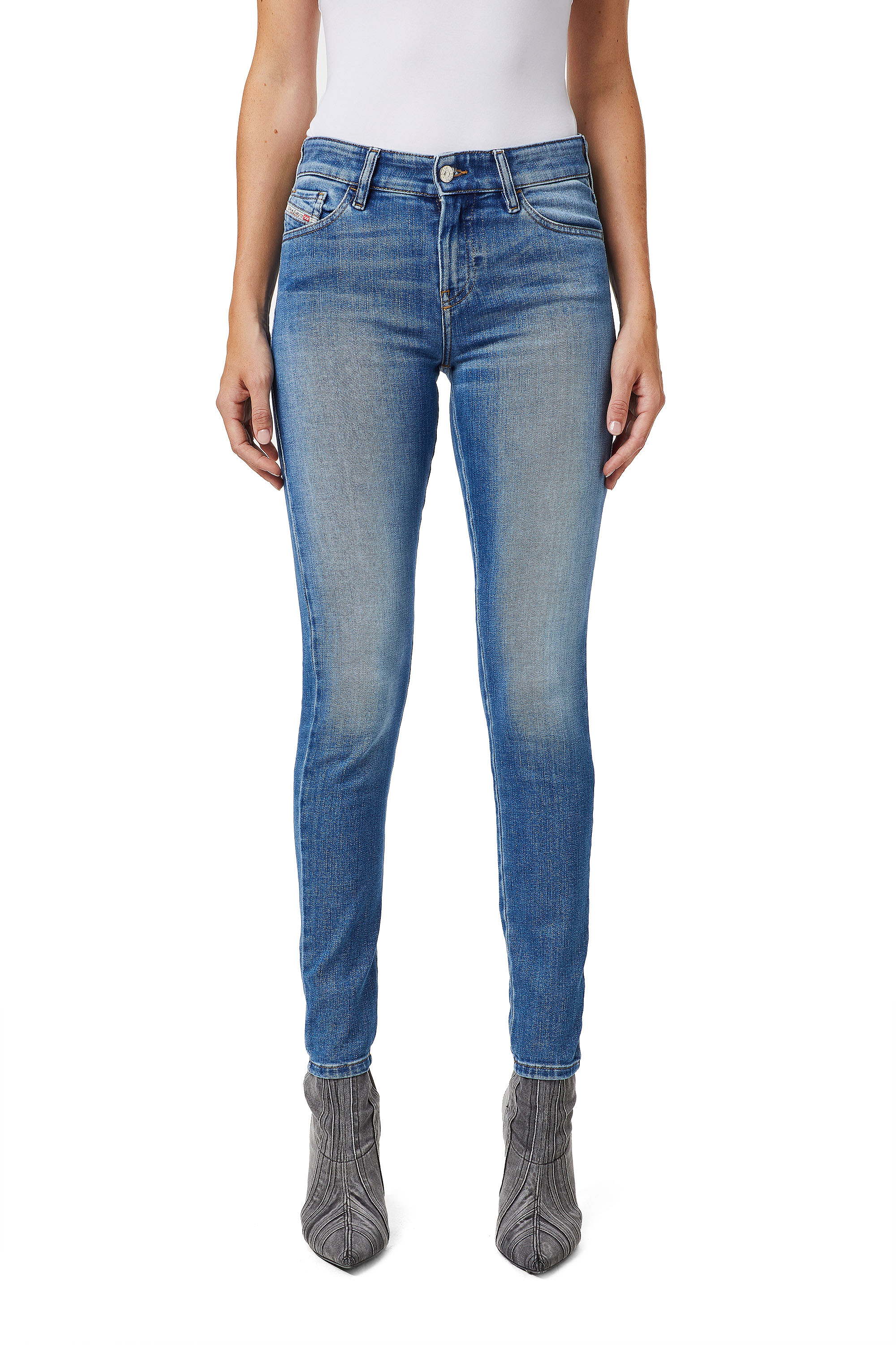 Slandy 009QS, Light Blue Diesel - Slandy 009QS, Light Blue - Jeans - Image 1