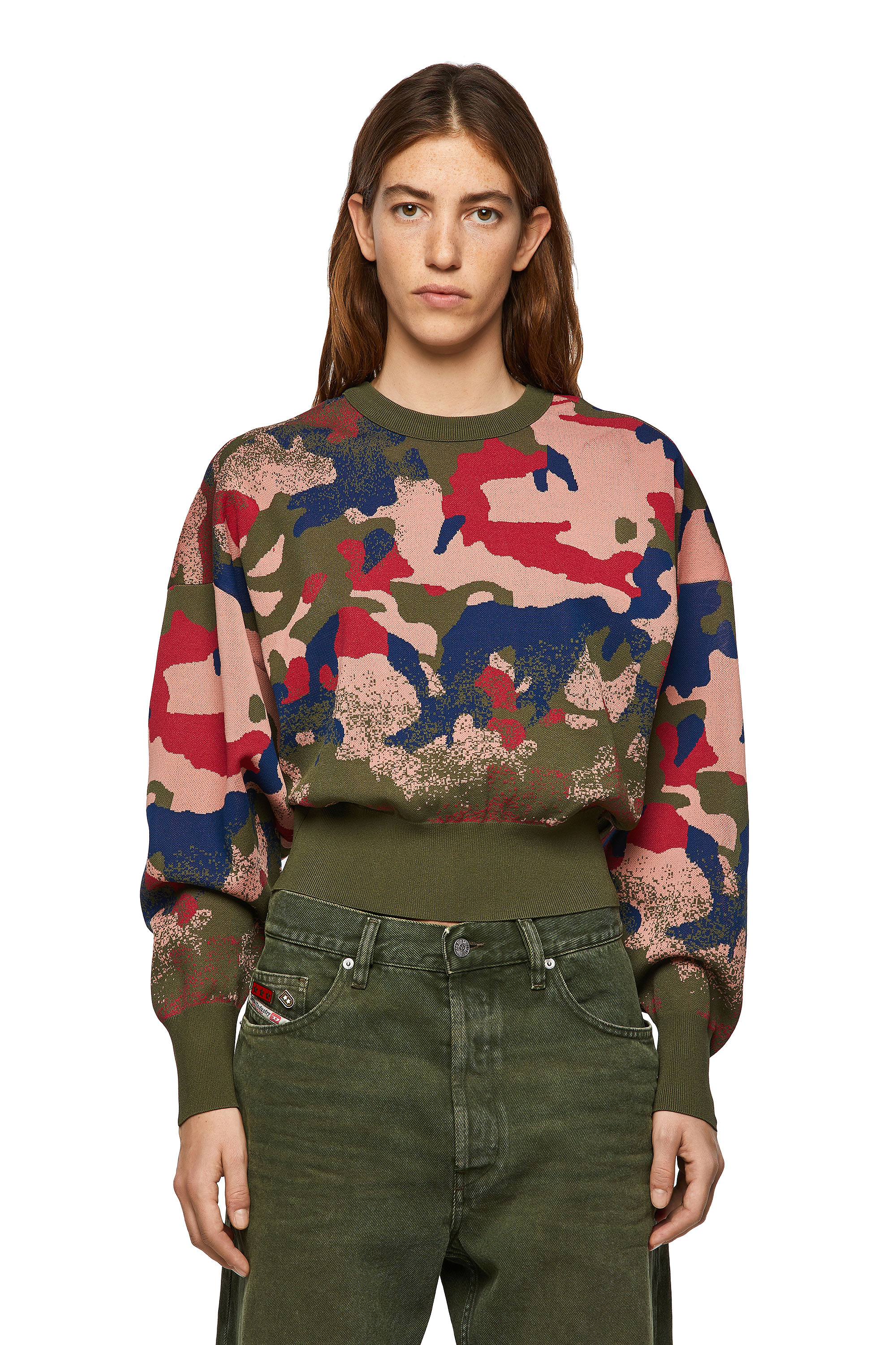M-MONTANA, Green/Pink Diesel - M-MONTANA, Green/Pink - Knitwear - Image 1