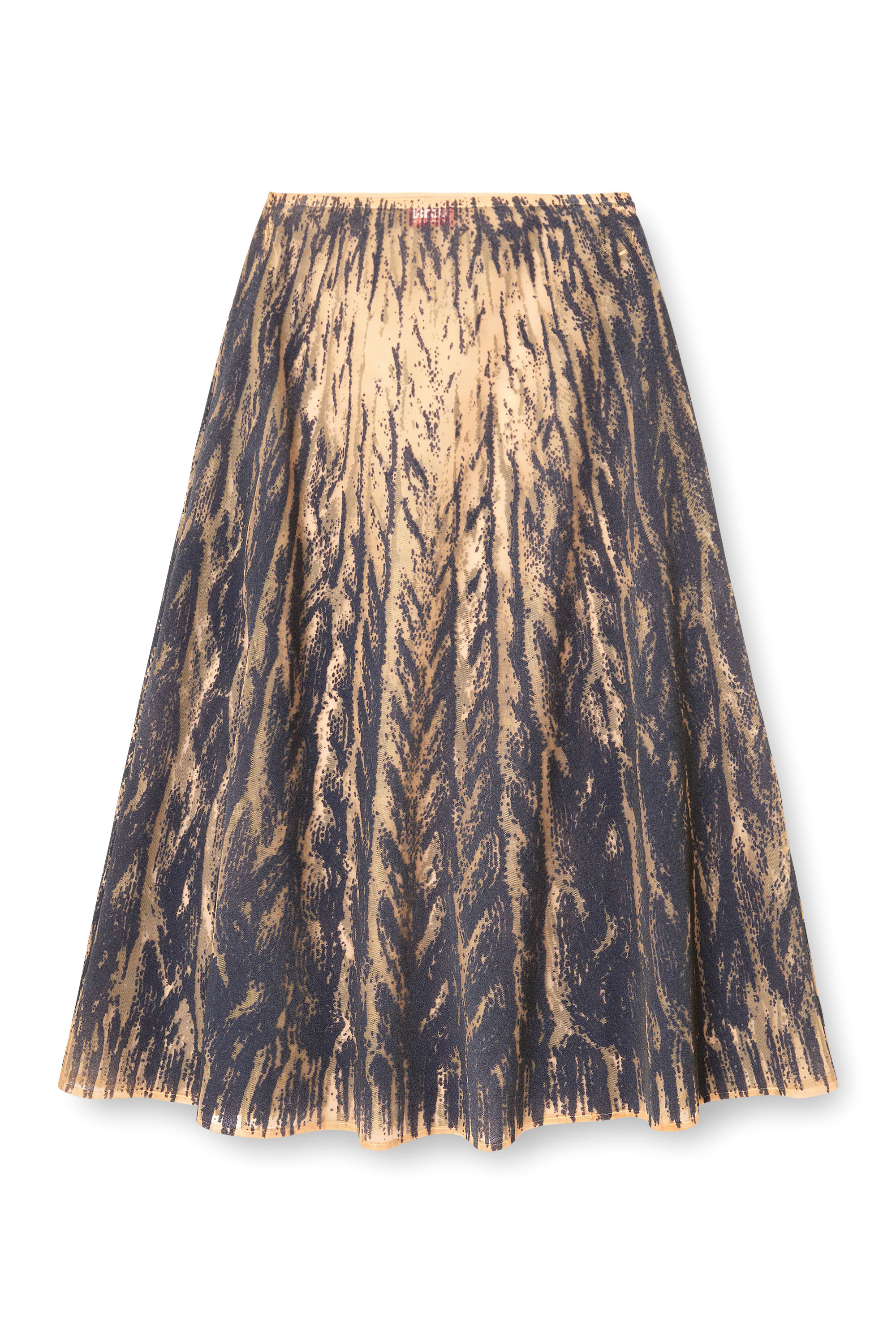Diesel - O-RIUNDA, Woman's Skirt in rigid printed tulle in Grey - 3