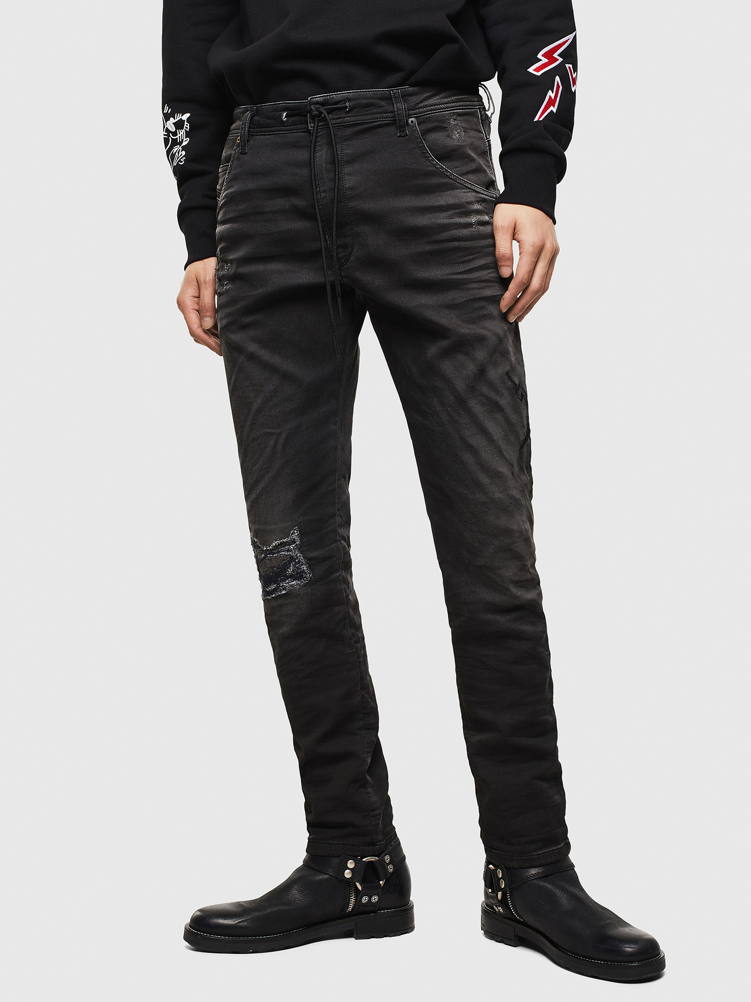 CL-Krooley-T-CB JoggJeans 069PK, Black Diesel - CL-Krooley-T-CB JoggJeans 069PK, Black - Jeans - Image 1