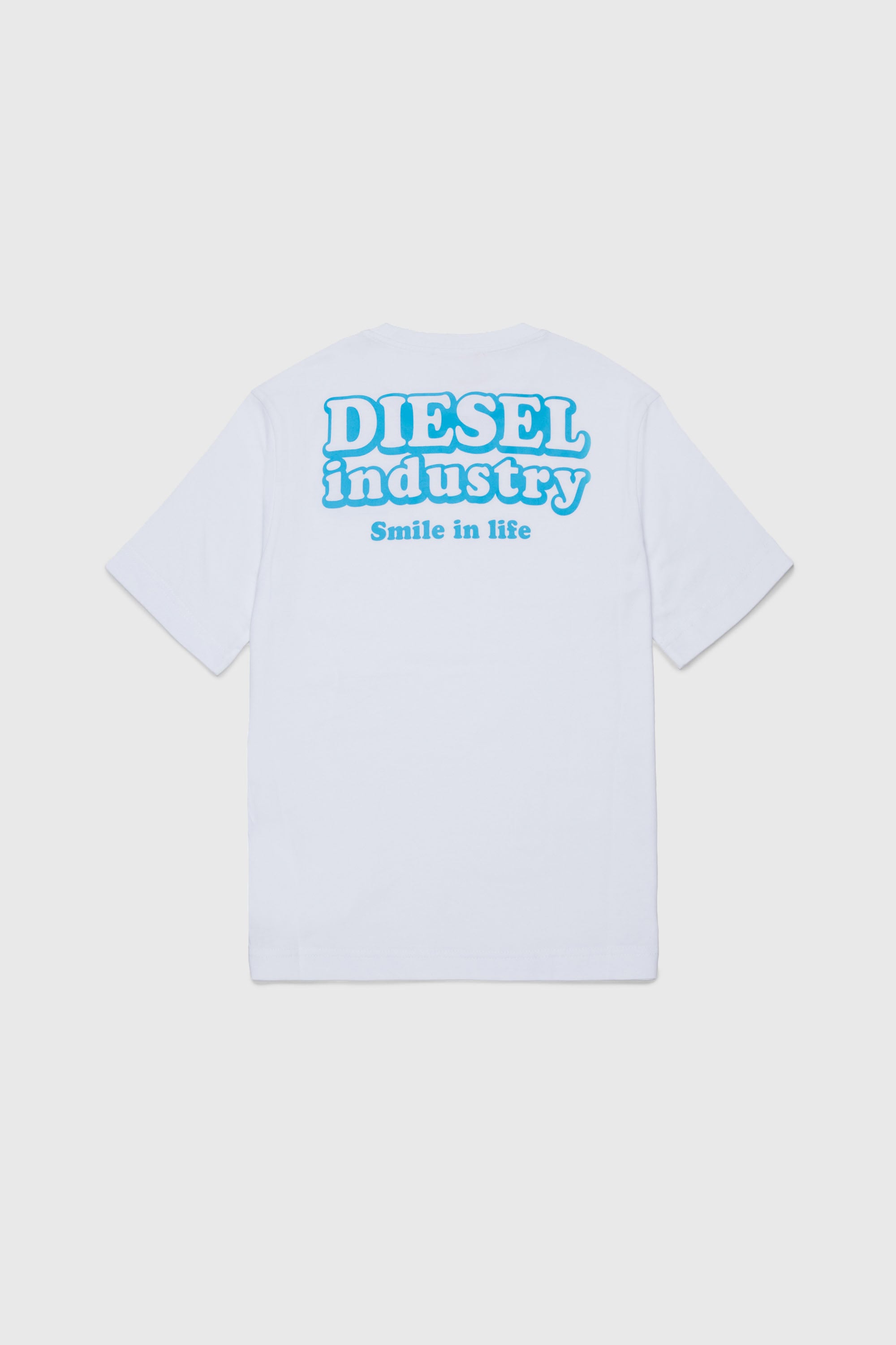 Diesel - TLODIM OVER, Man's T-shirt with Diesel Industry print in White - 2