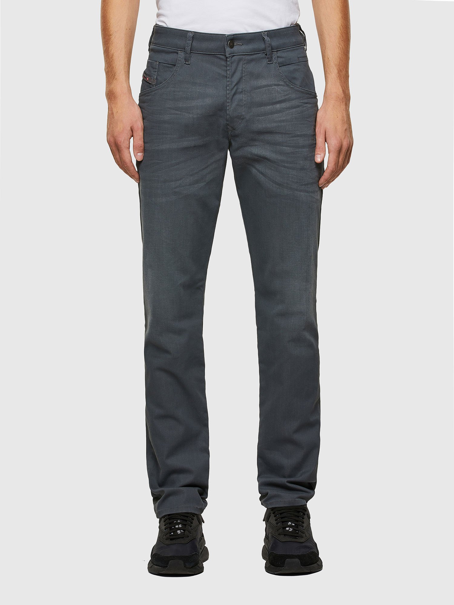 Diesel - D-Bazer 0699P Tapered Jeans, Grey - Image 1