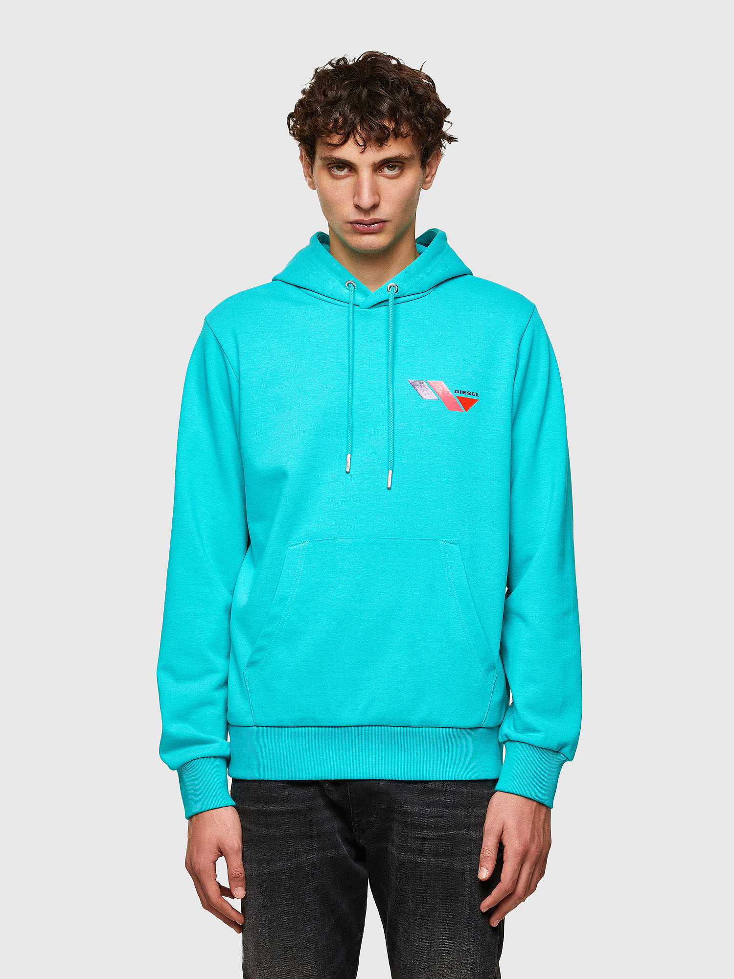 S-GIRK-HOOD-K3, Azure Diesel - S-GIRK-HOOD-K3, Azure - Sweaters - Image 1