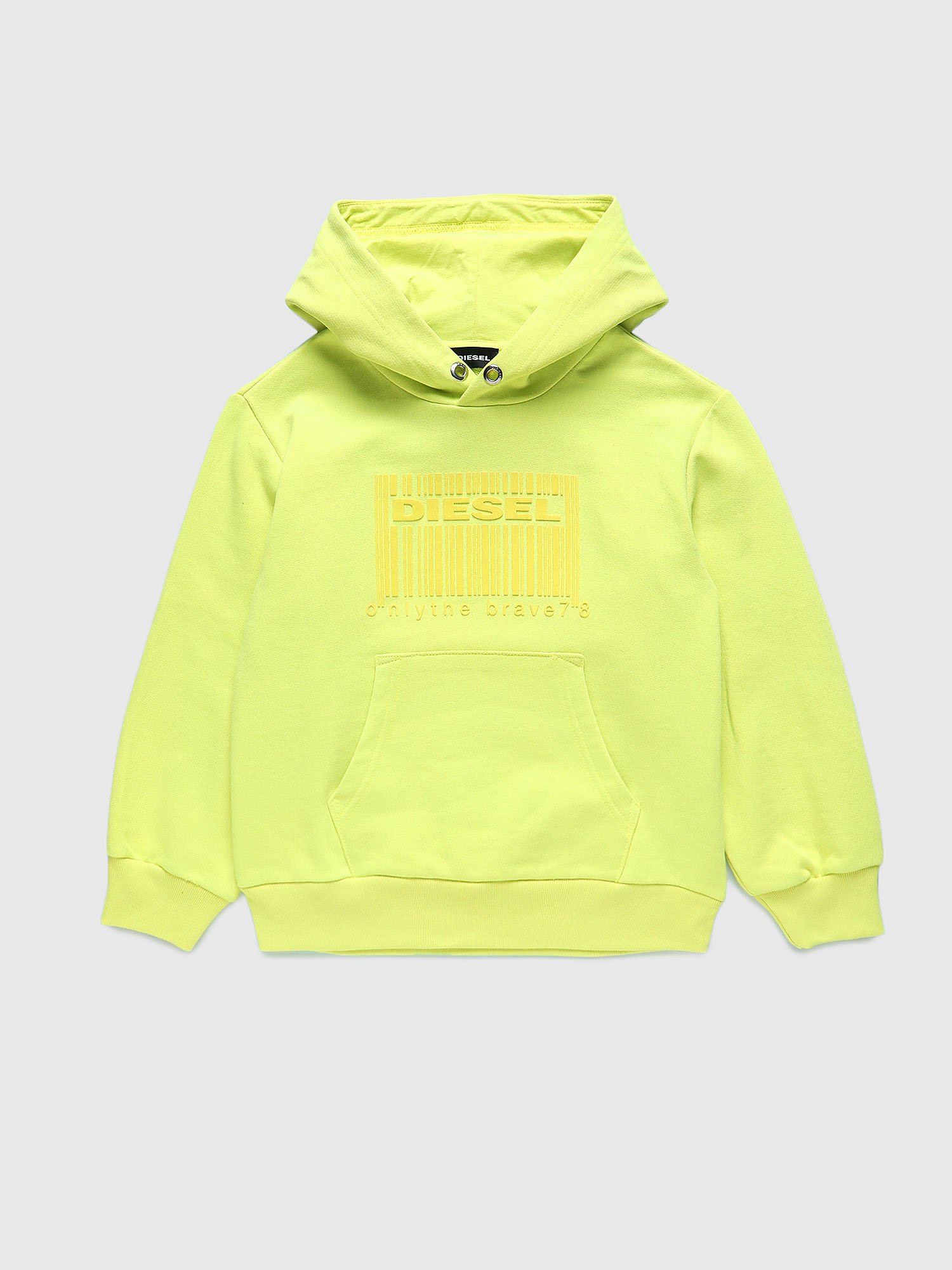 SGIRKHOODCODE OVER, Green Fluo Diesel - SGIRKHOODCODE OVER, Green Fluo - Sweaters - Image 1