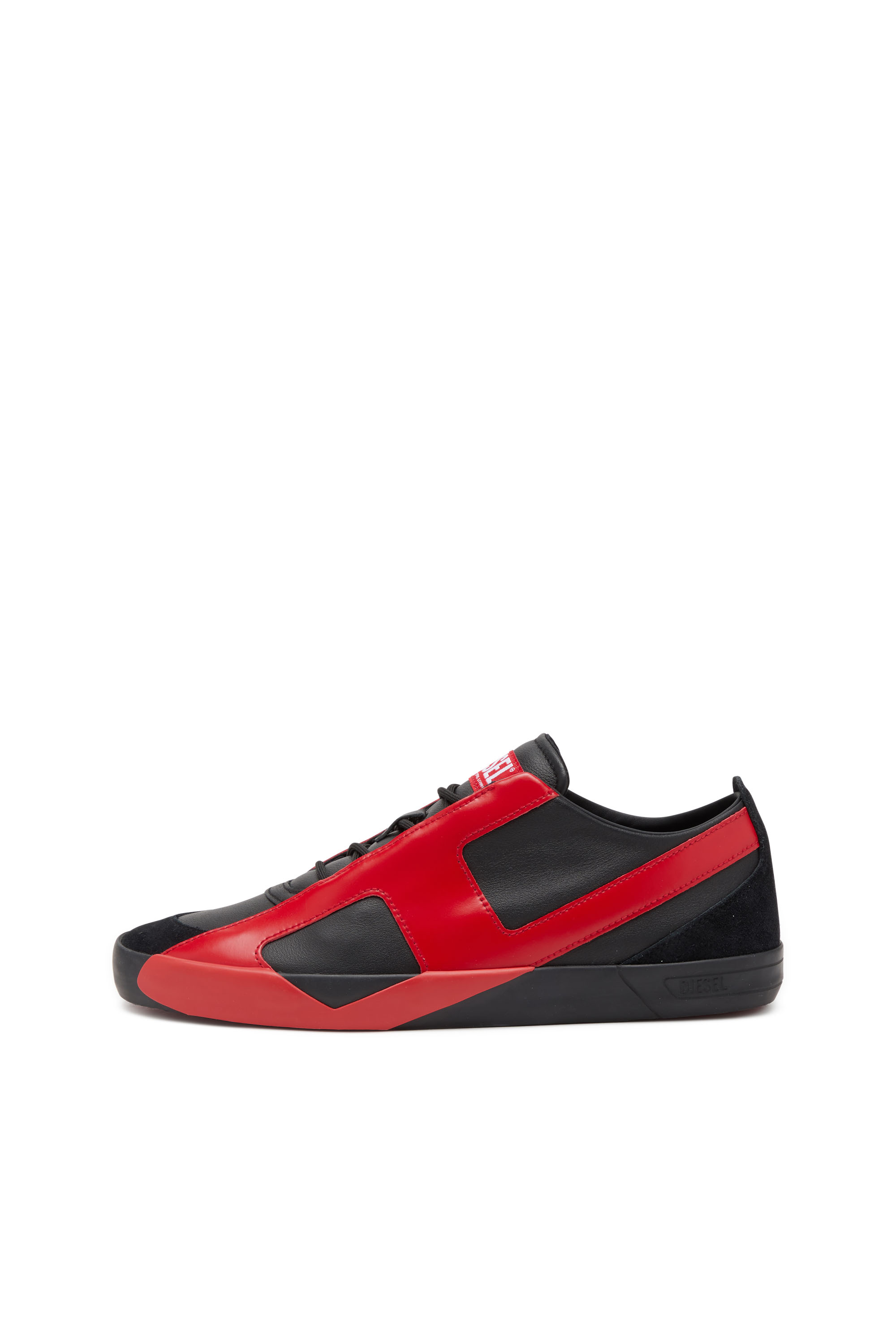 DIESEL サラックススライト SALAXY03315PR205 T8013 Men's S-Slante-D-Sneakers in suede and leather with D logo