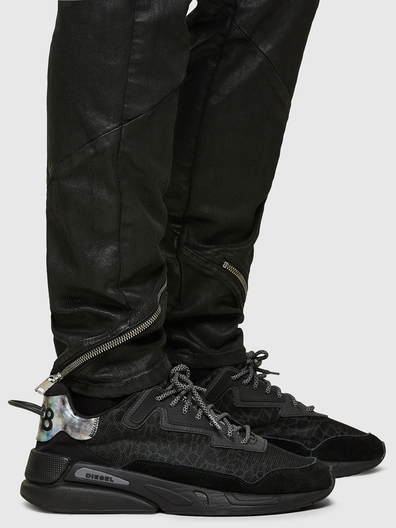 Diesel - 2019 D-STRUKT 069TK Slim Jeans, Black/Dark grey - Image 4