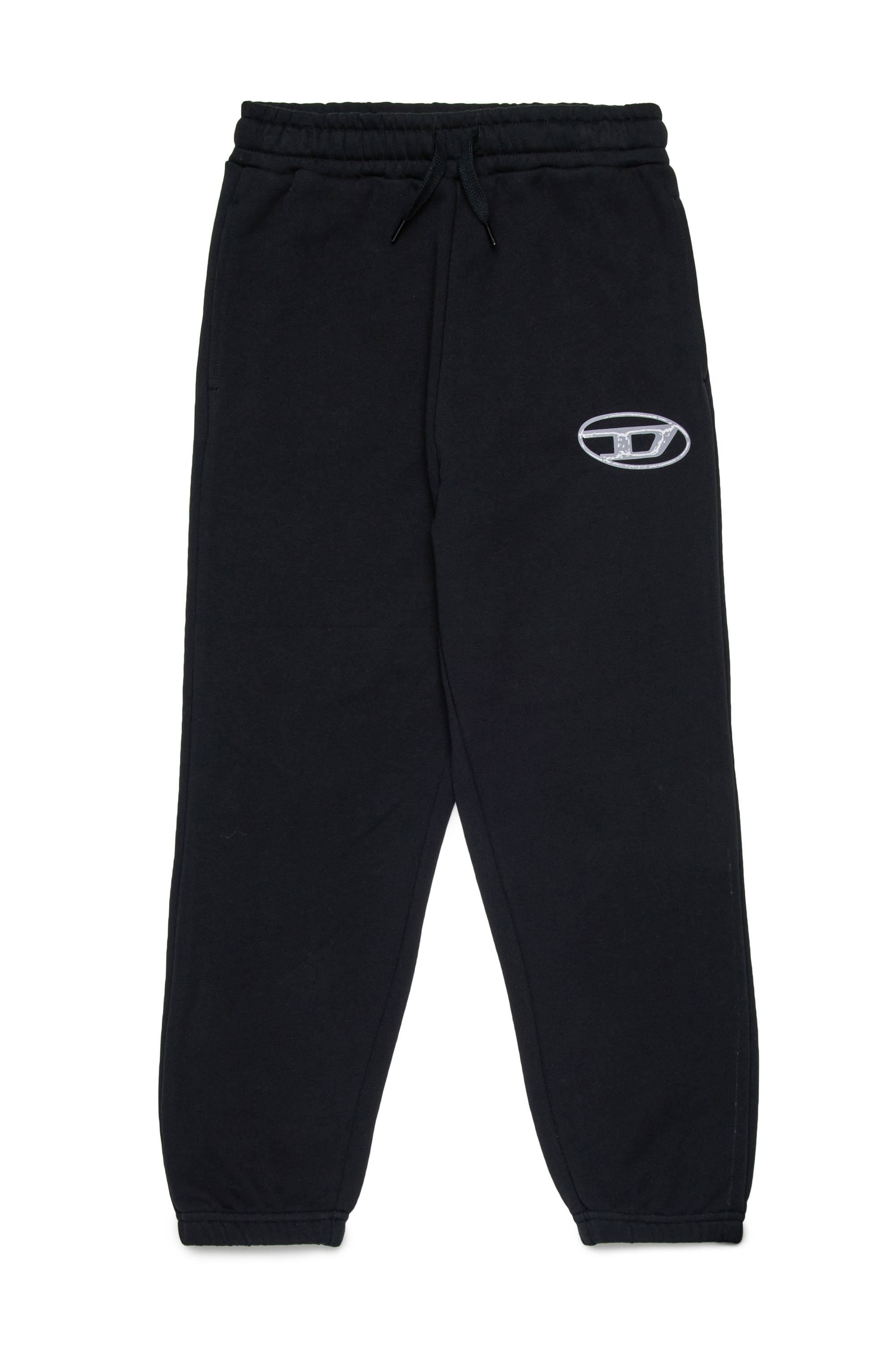 Diesel - POSTIV, Man's Cotton pants with logo in Black - 1