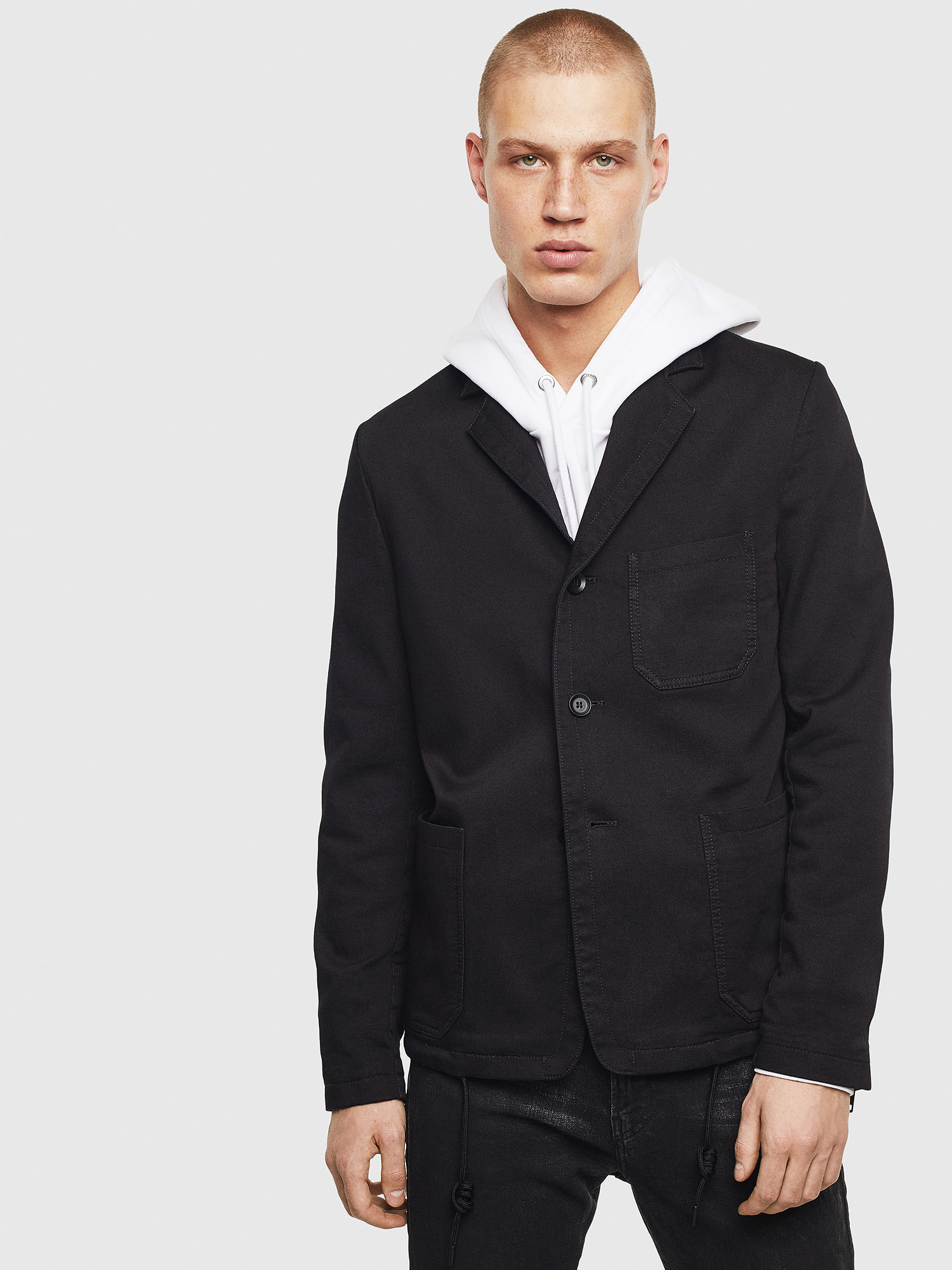D-GYACK JOGGJEANS, Black Diesel - D-GYACK JOGGJEANS, Black - Denim Jackets - Image 1