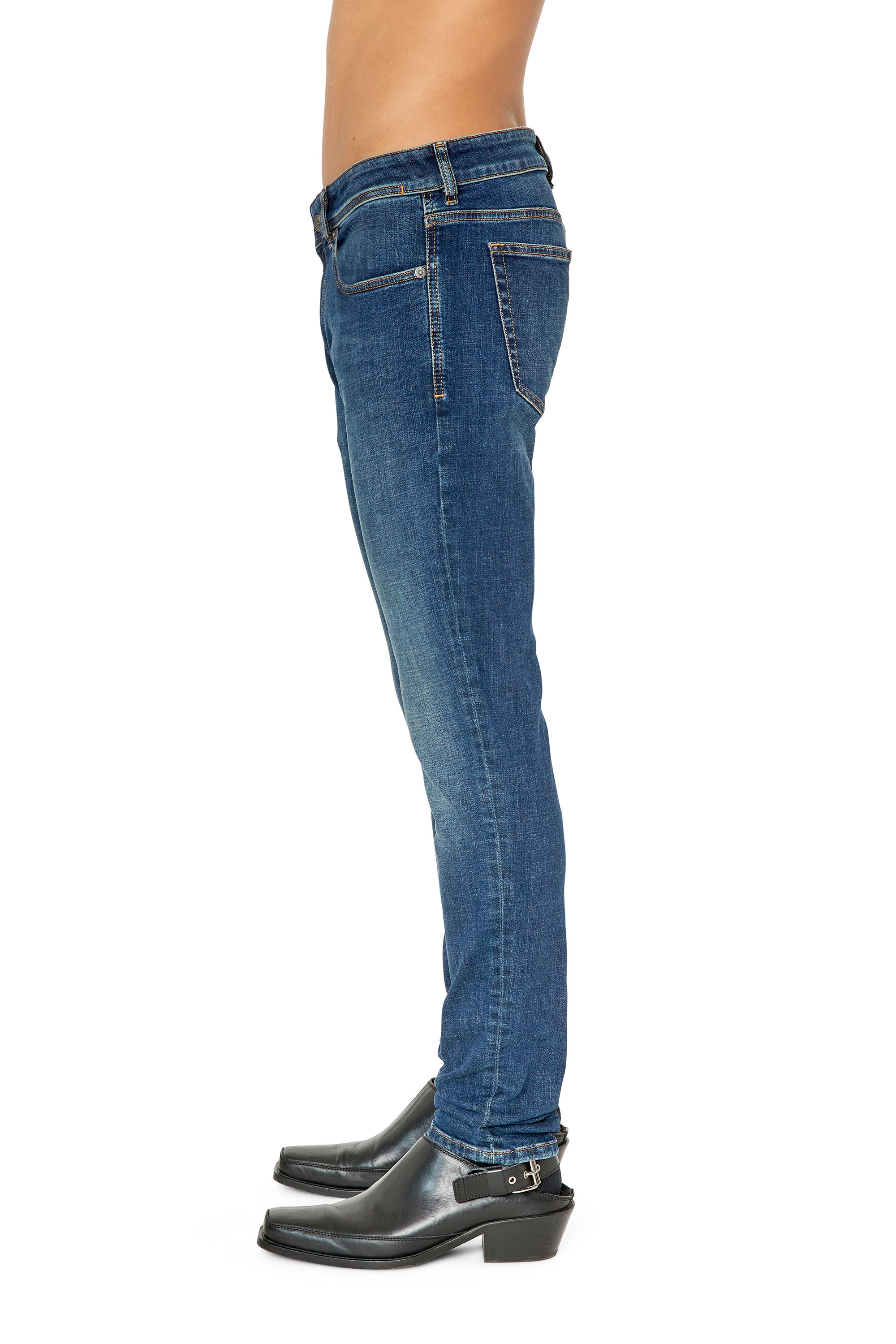 Diesel - 1979 Sleenker 09E95 Skinny Jeans, Dark Blue - Image 4