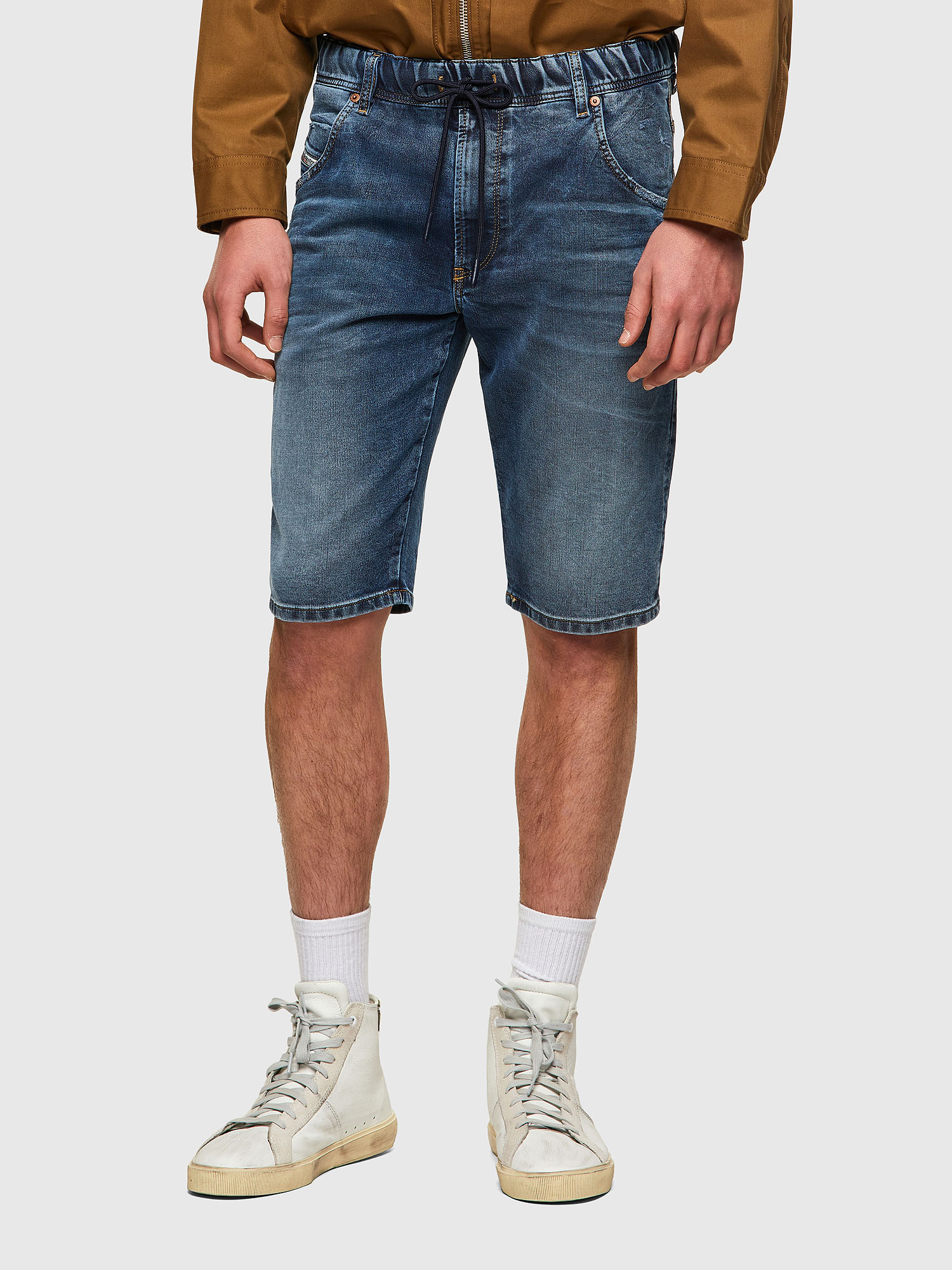 D-KROOSHORT JOGGJEANS, Medium blue Diesel - D-KROOSHORT JOGGJEANS, Medium blue - Shorts - Image 1